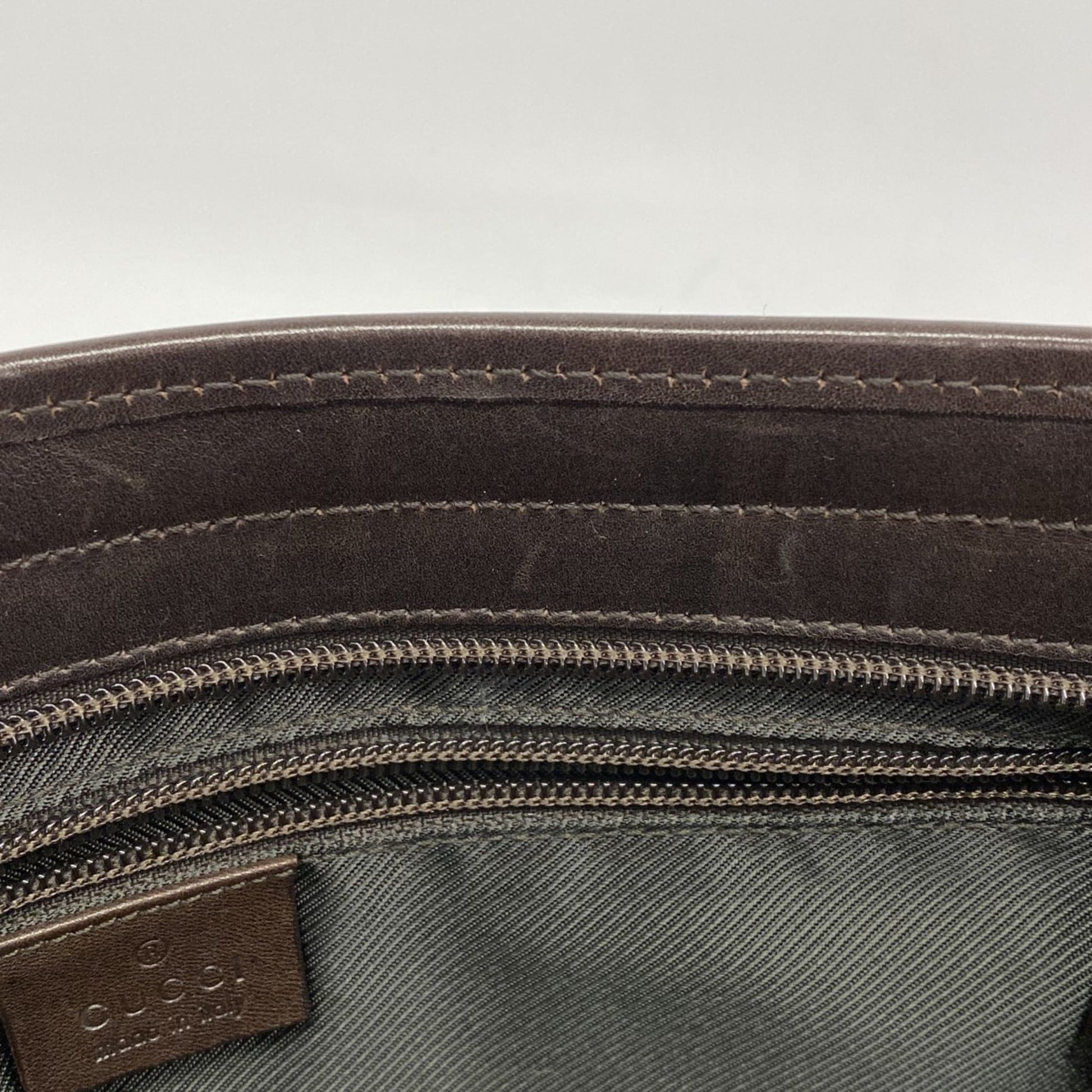 Gucci Brown Denim Tote Bag