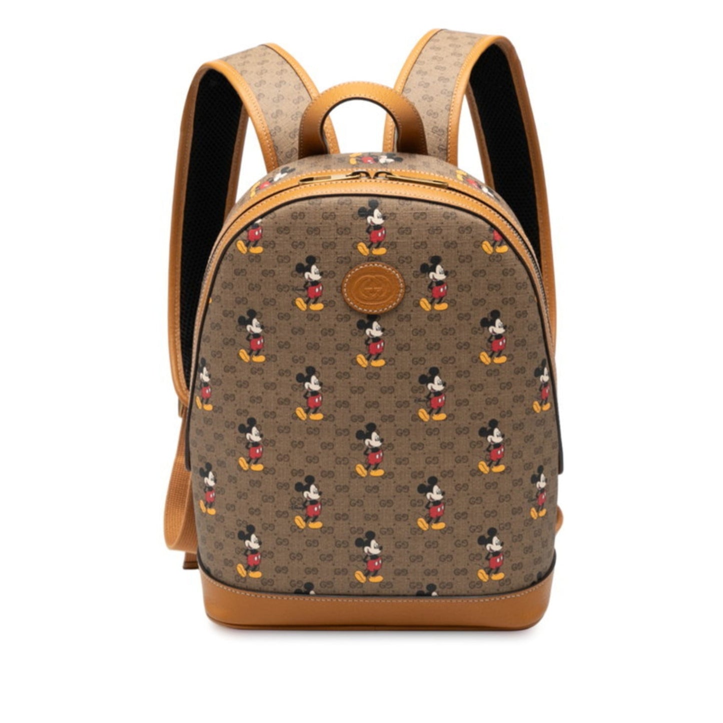Gucci Brown Multi-Color Pvc Leather Backpack