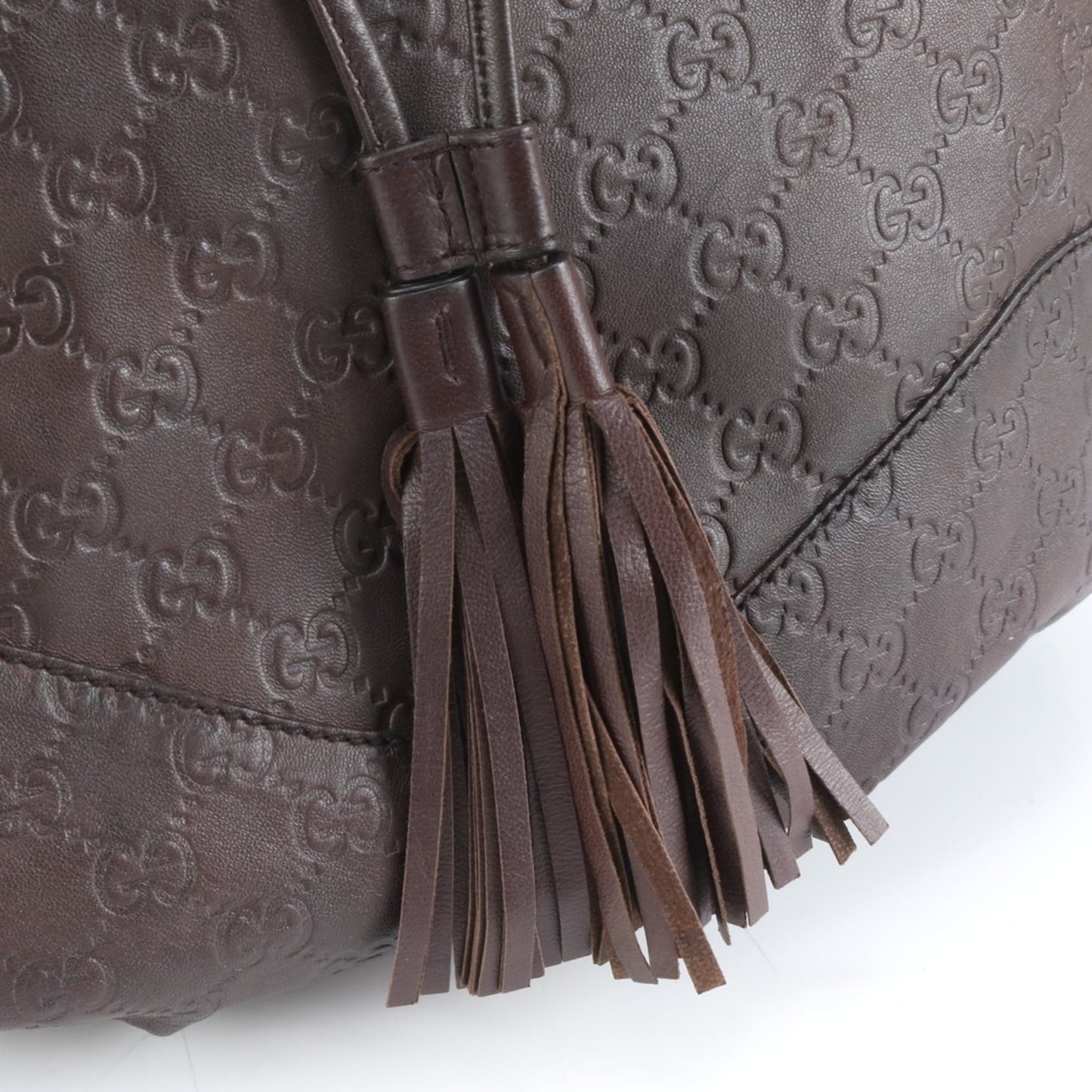 Gucci Brown Leather Shoulder Bag