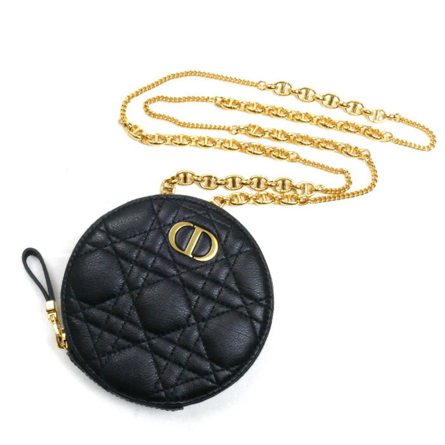 Dior Handbag Christian Shoulder Bag 21 Leather Black