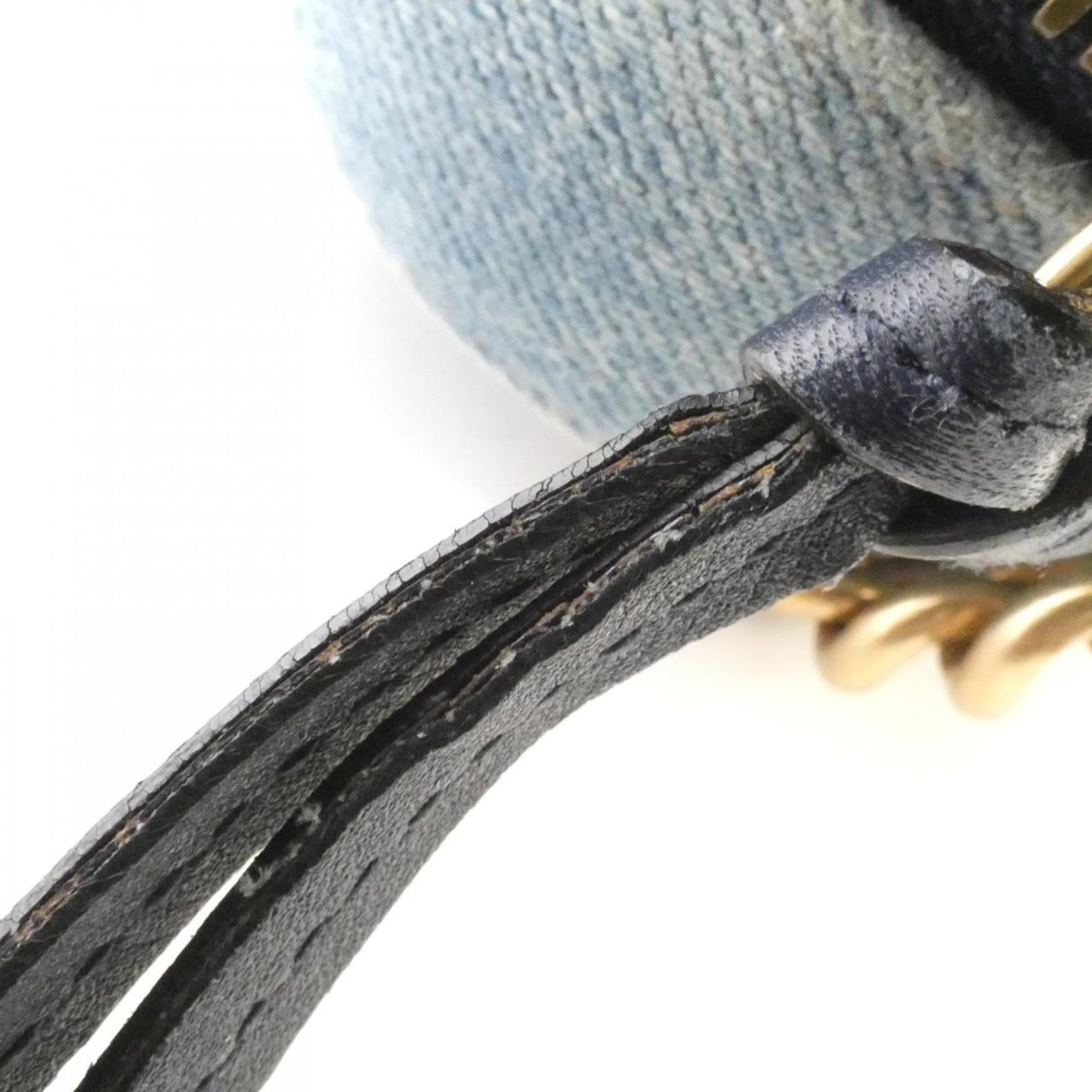 Gucci Blue Denim Shoulder Bag