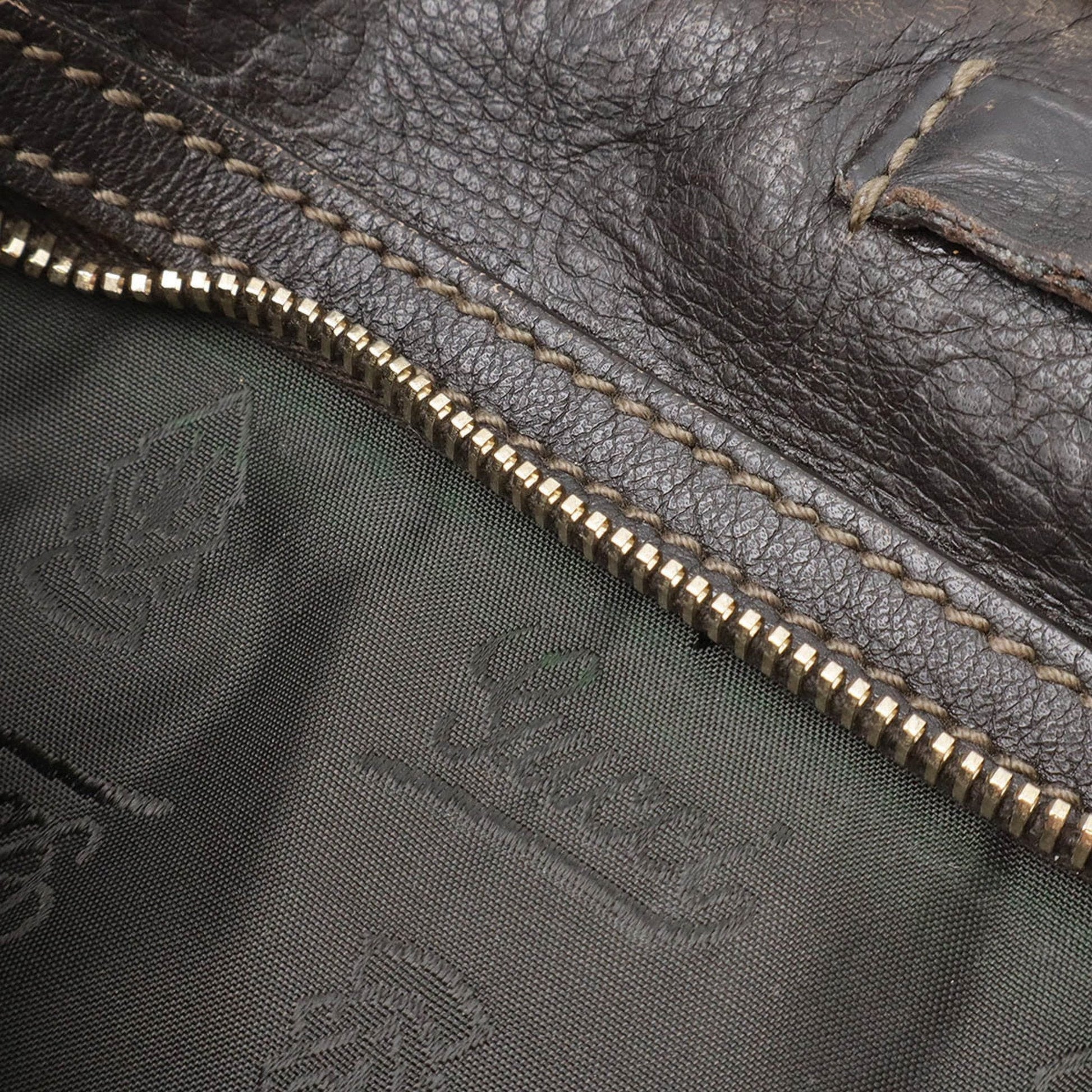Gucci Dark Brown Leather Shoulder Bag