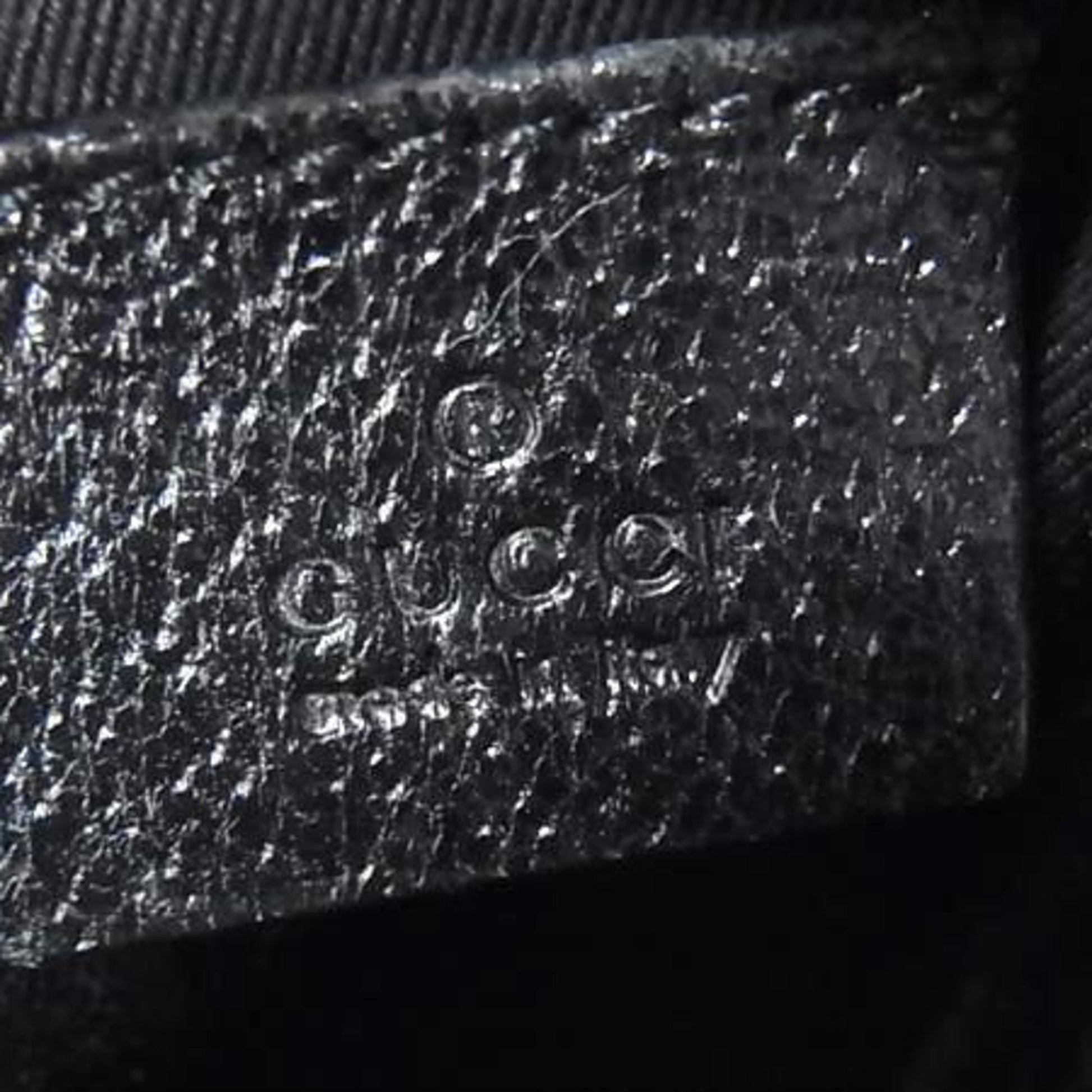 Gucci Black Canvas Leather Pouch