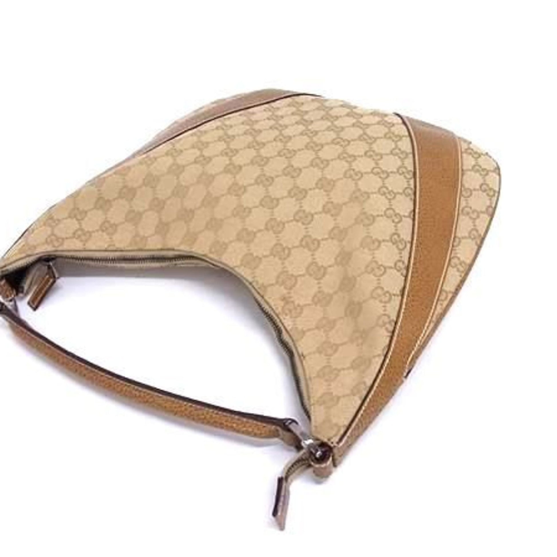 Gucci Brown Gg Canvas Handbag Shoulder Bag Tote Bag
