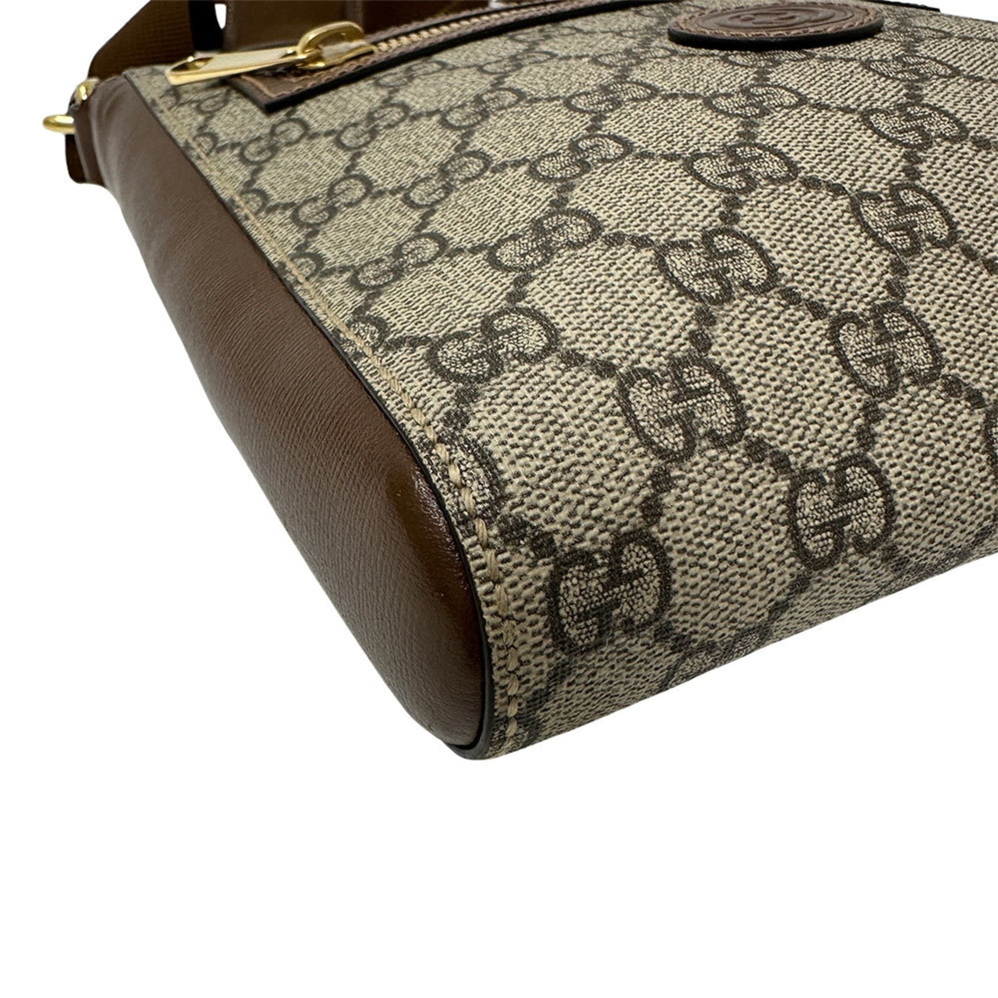 Gucci Black Brown Gg Supreme Shoulder Bag
