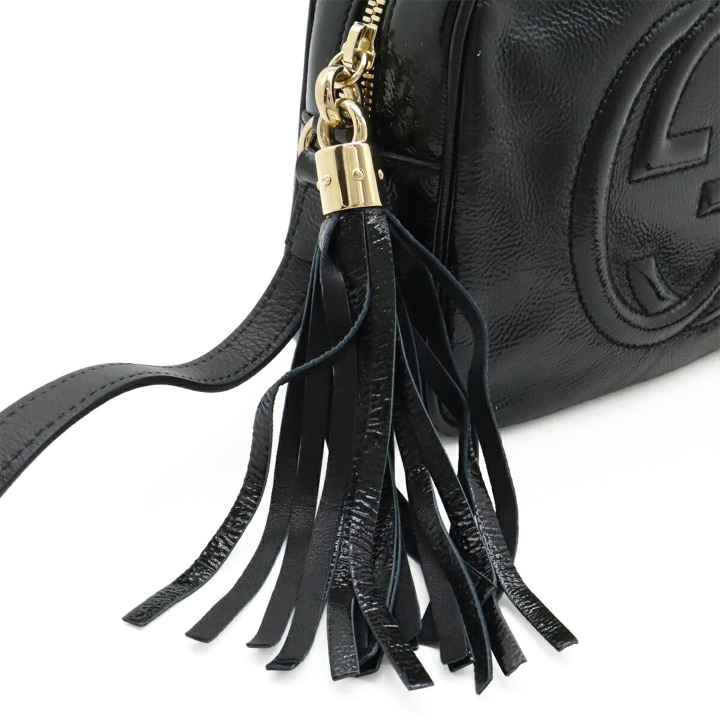 Gucci Black Leather Pochette Shoulder Bag