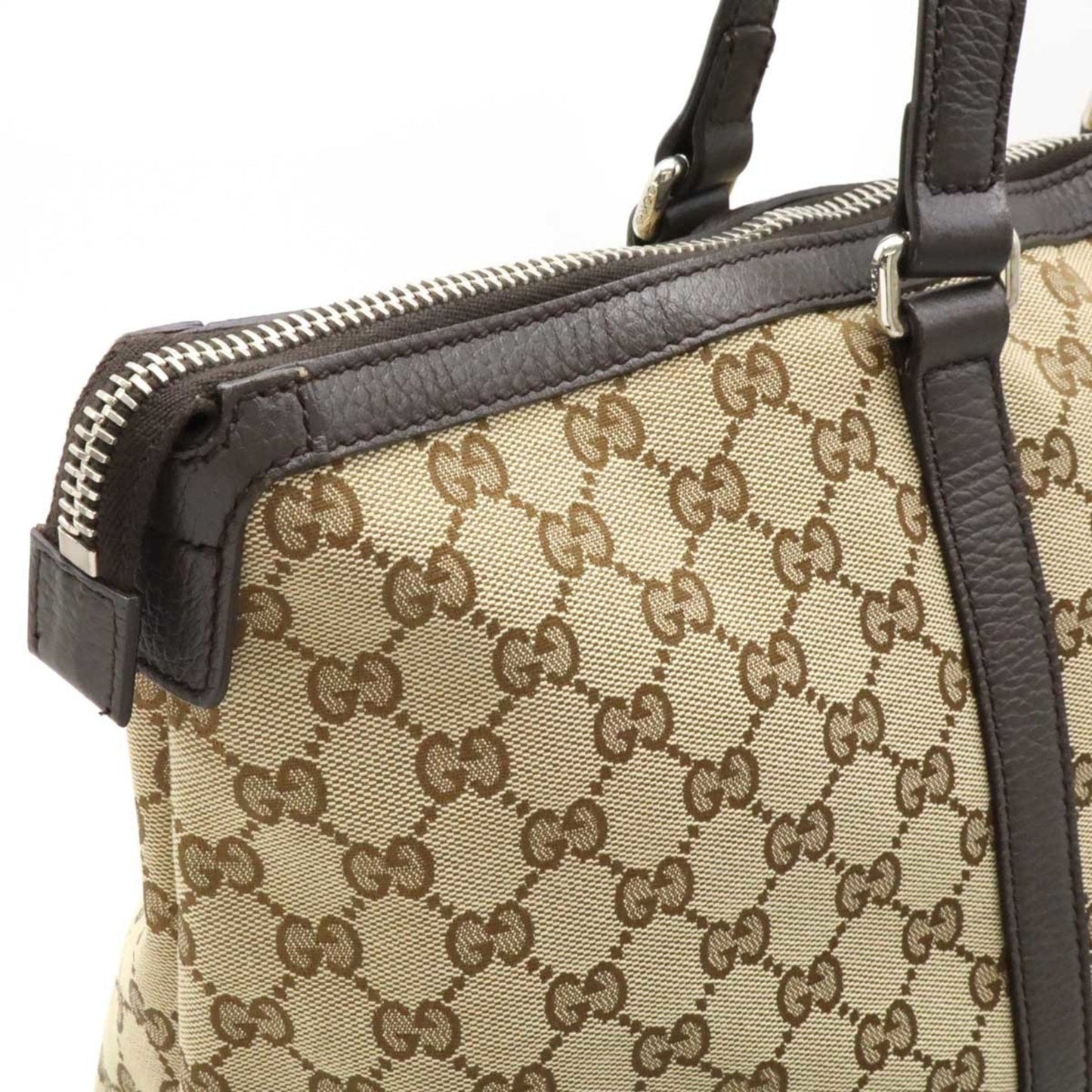 Gucci Gg Canvas Beige Dark Brown Khaki Gg Canvas Shoulder Bag Tote Bag