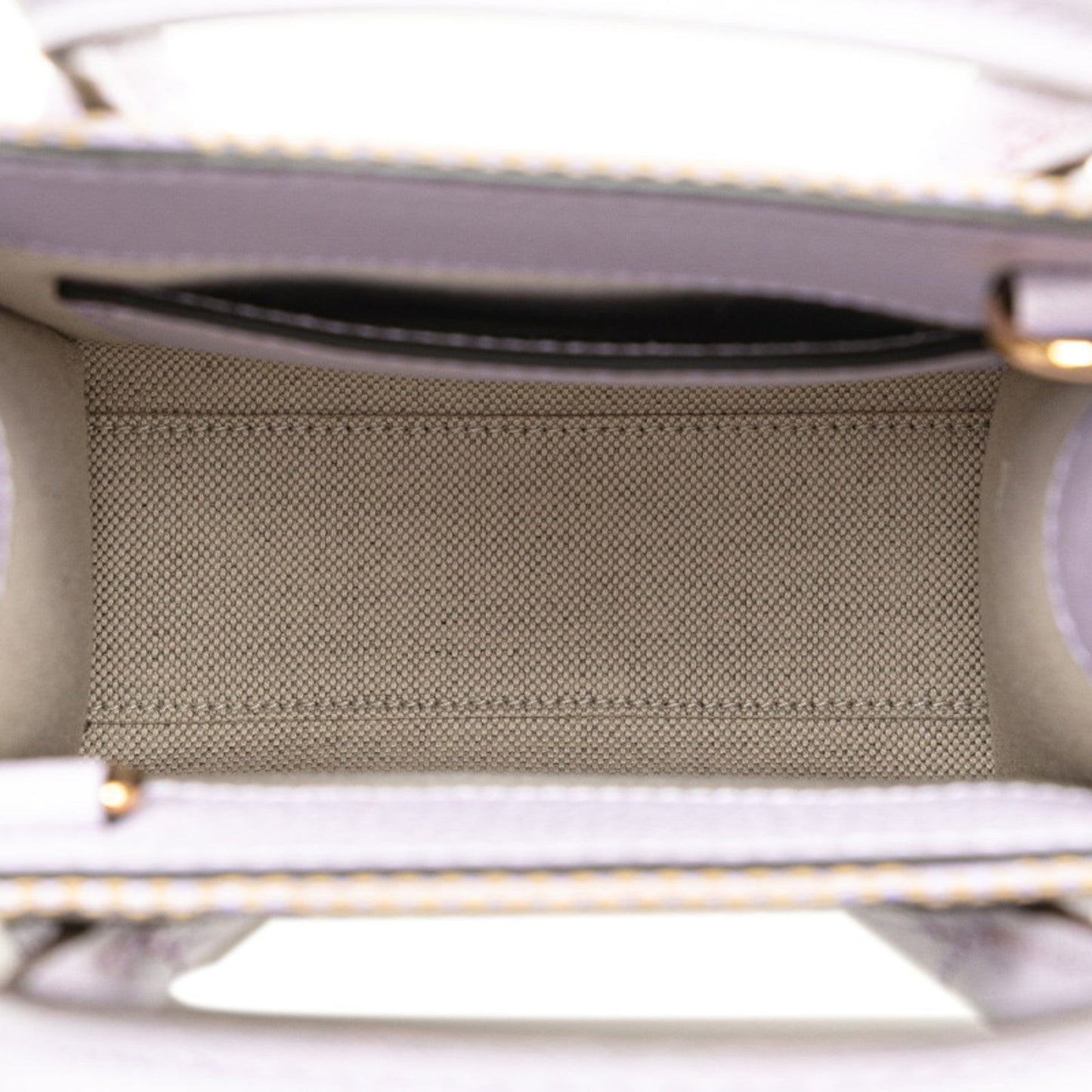Gucci Beige Purple Canvas Leather Handbag Shoulder Bag