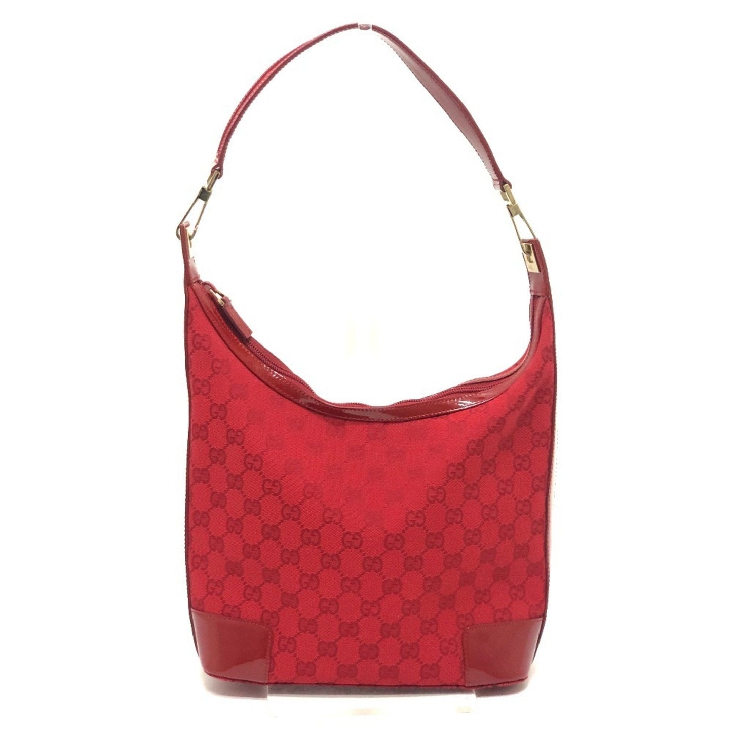 Gucci Gg Canvas Red Color Gg Canvas Handbag Shoulder Bag