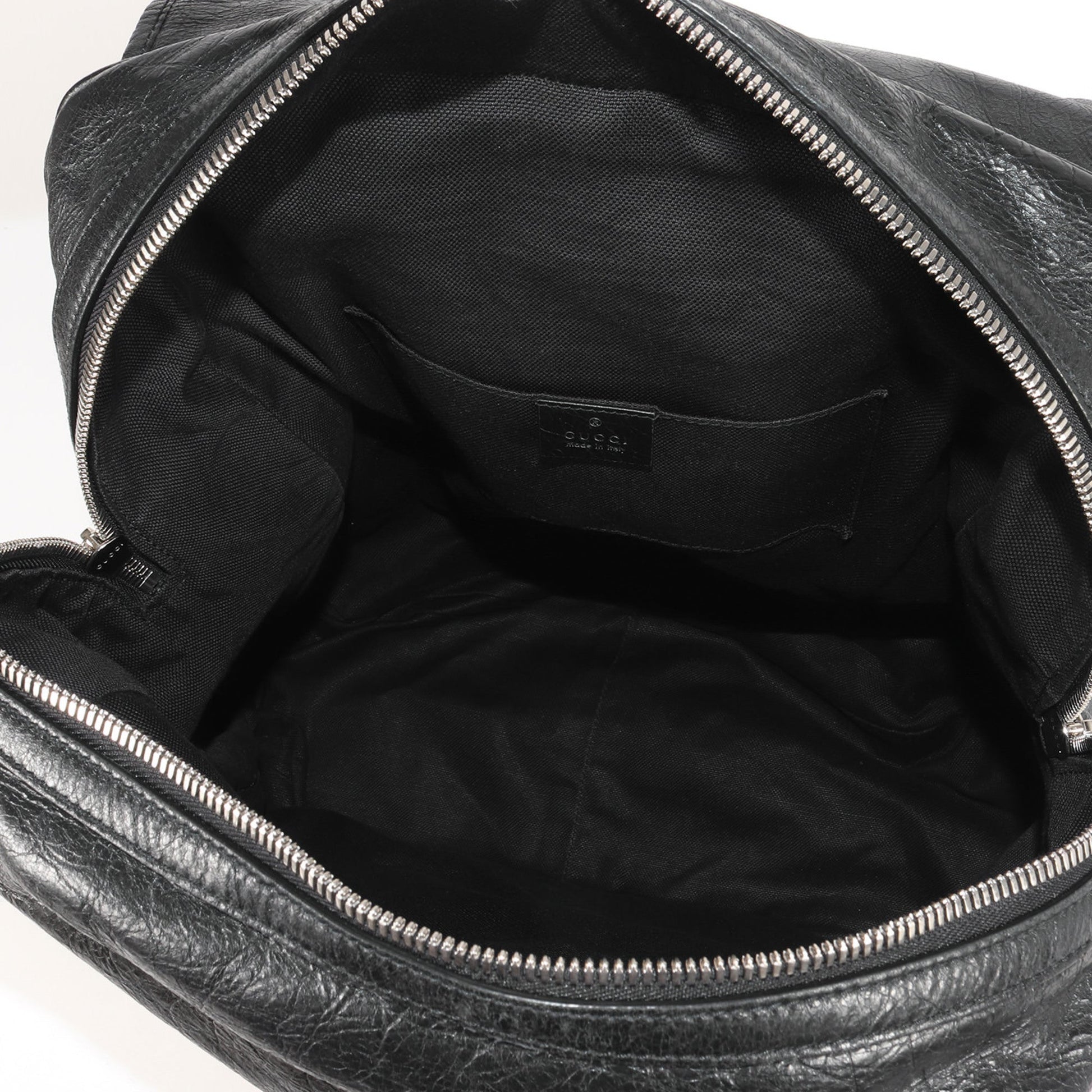 Gucci Black Leather Backpack