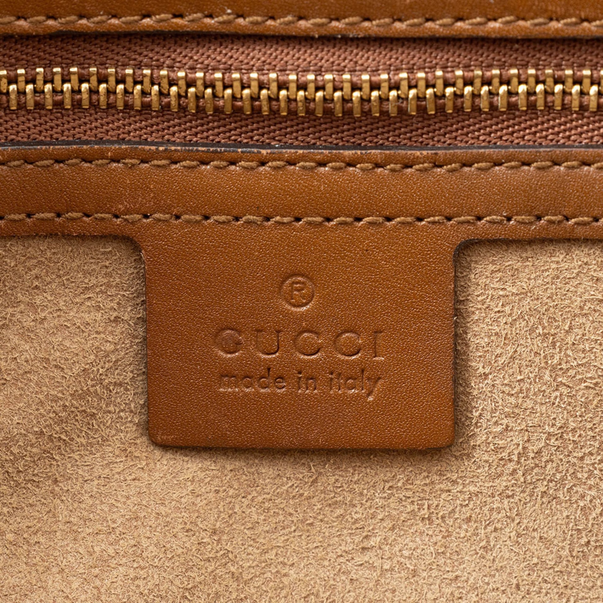 Gucci Beige Gg Supreme Leather Shoulder Bag