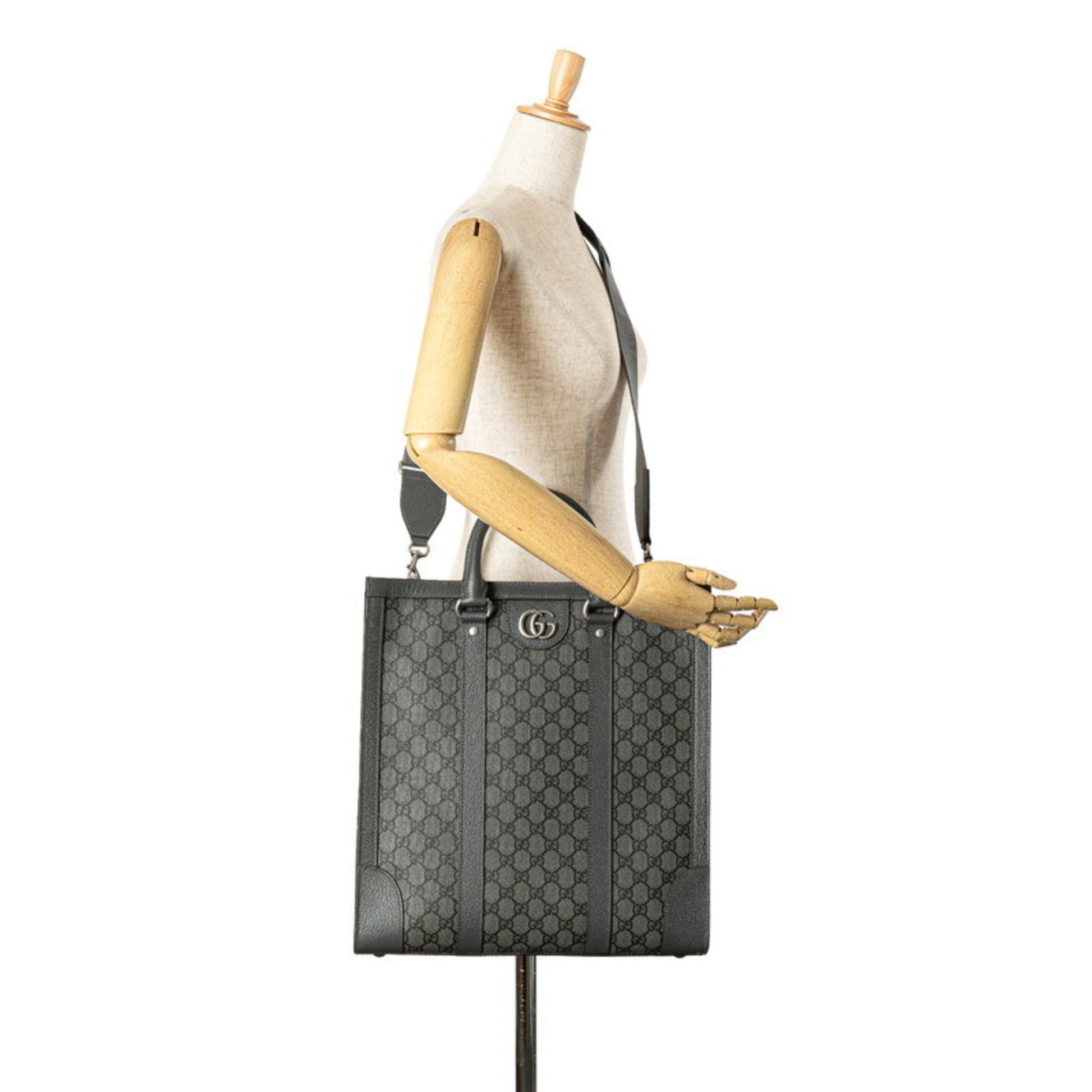 Gucci Gray Pvc Leather Handbag Shoulder Bag