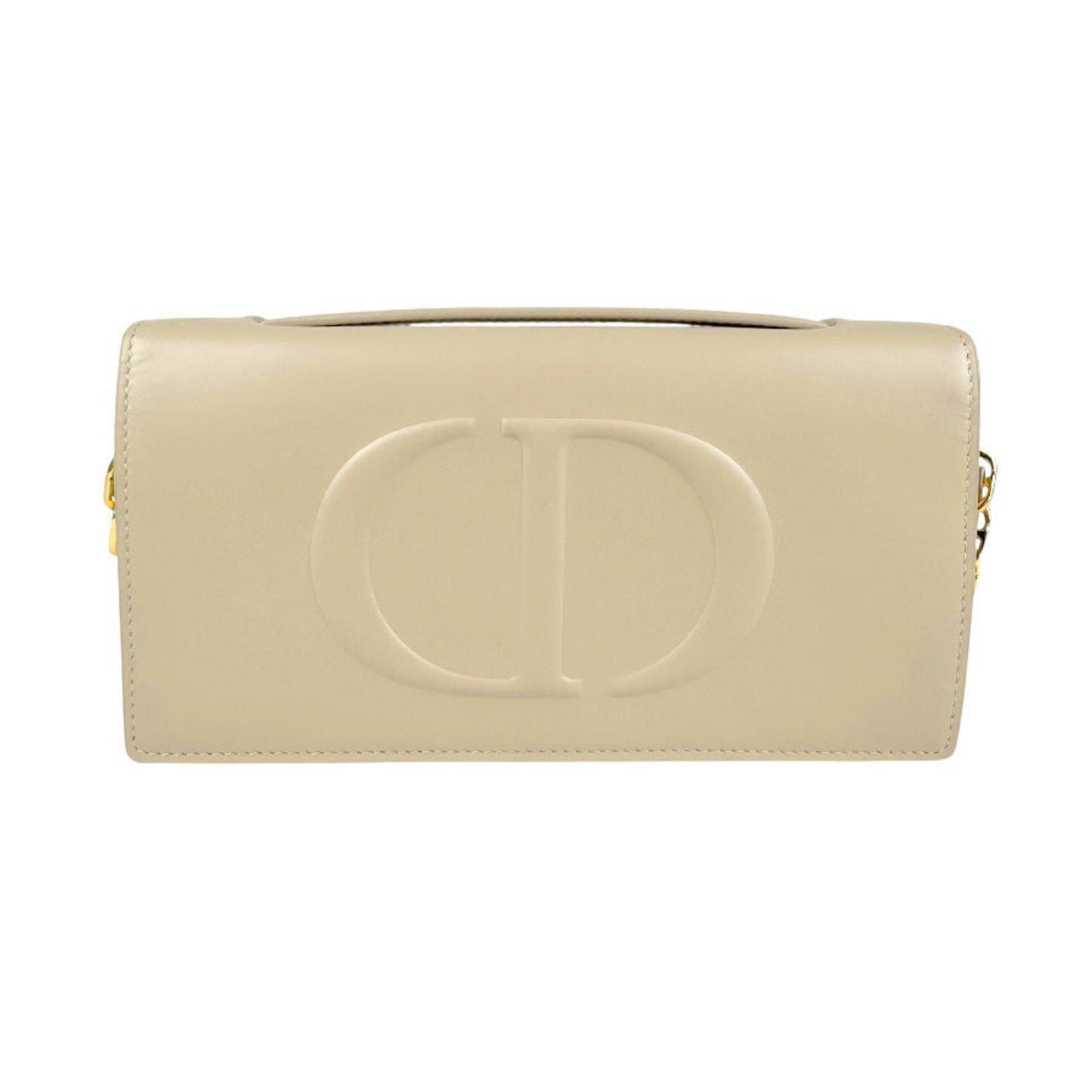 Dior Handbag Christian Shoulder Bag 2 Leather Beige