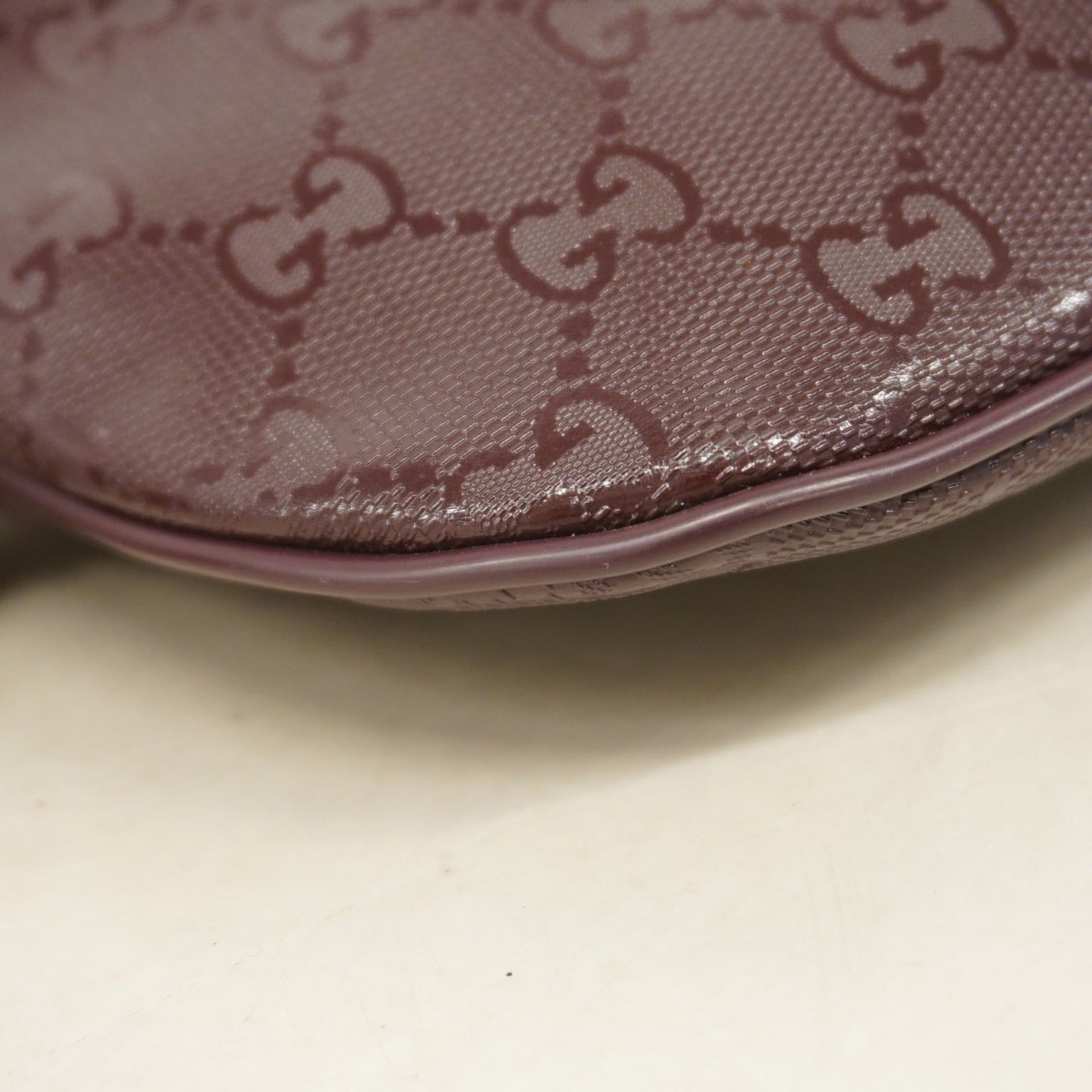 Gucci Bordeaux Pvc Sling Bag