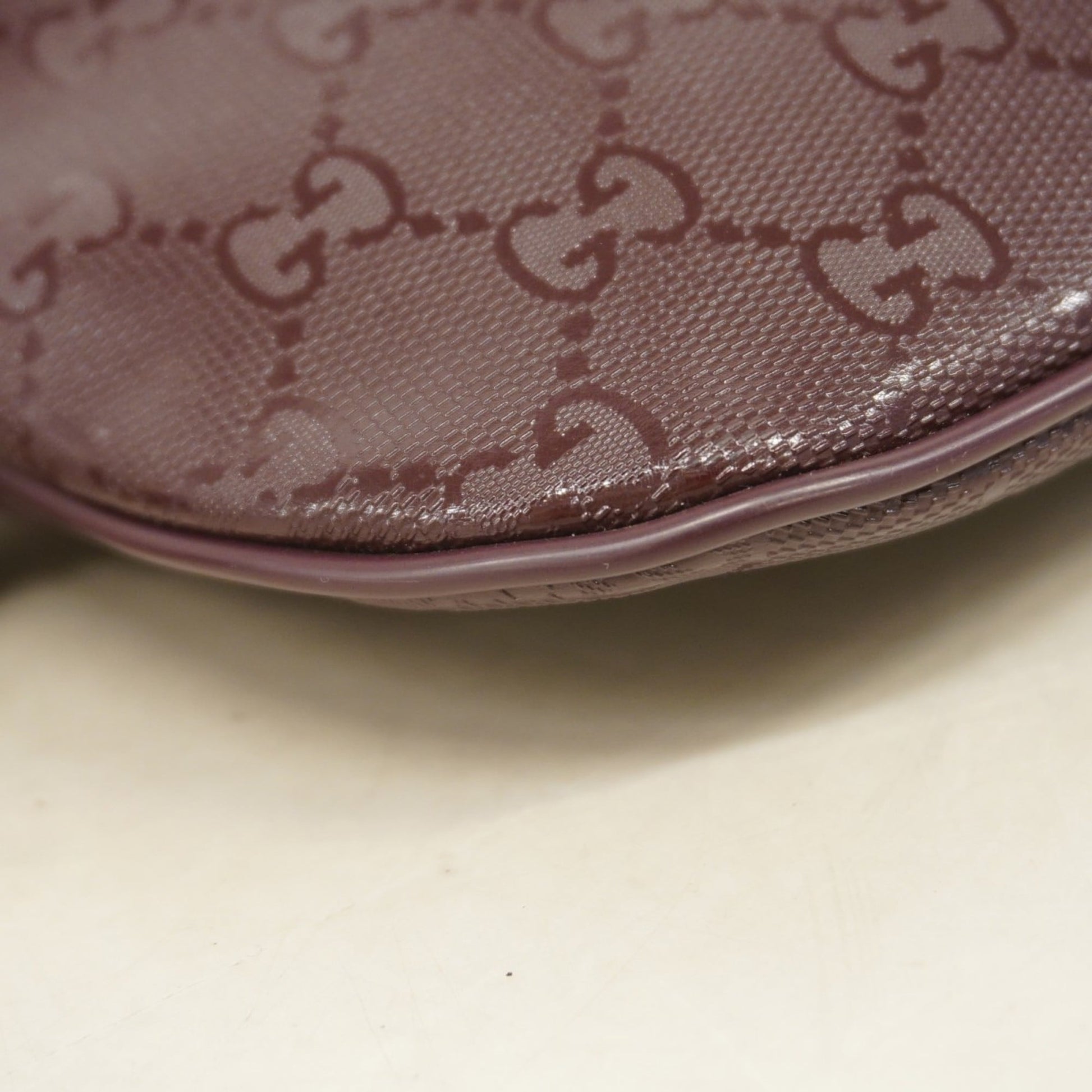 Gucci Bordeaux Pvc Sling Bag