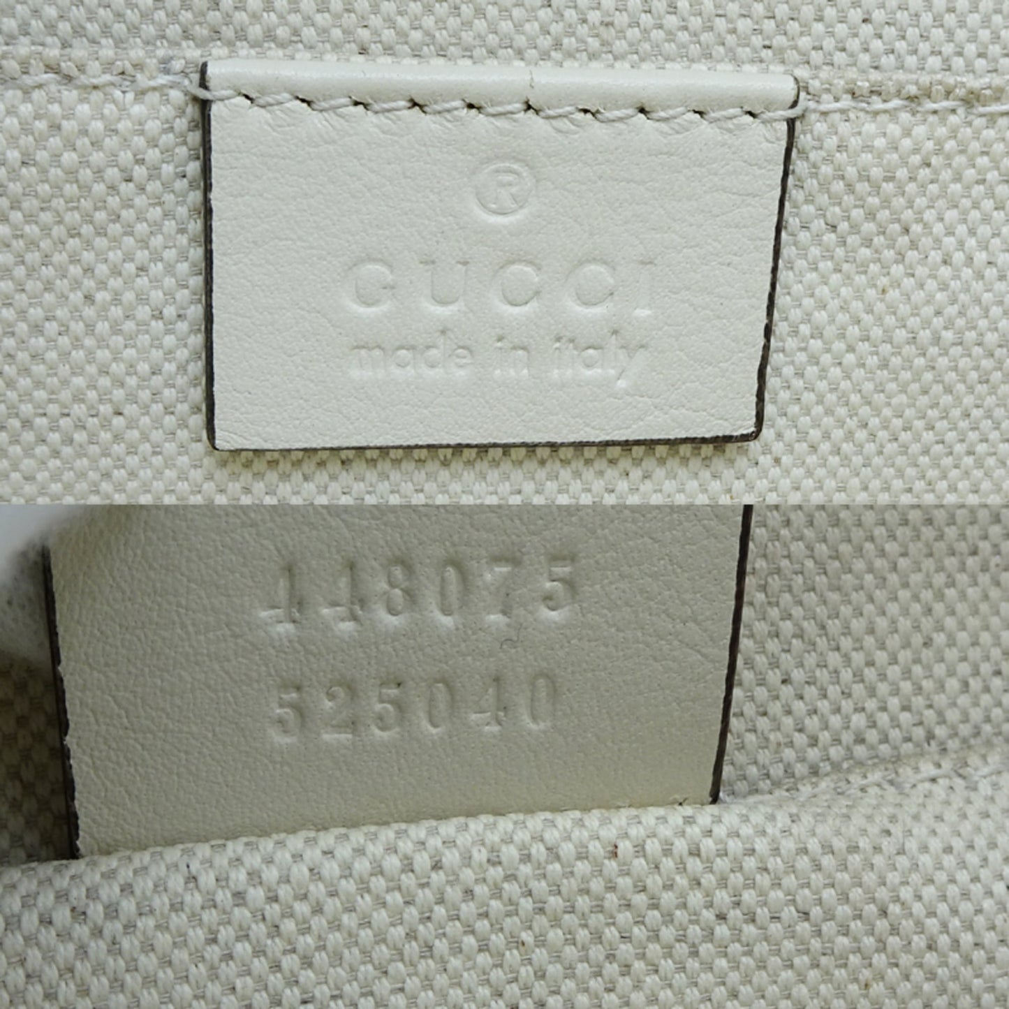 Gucci Black White Bamboo Leather Handbag