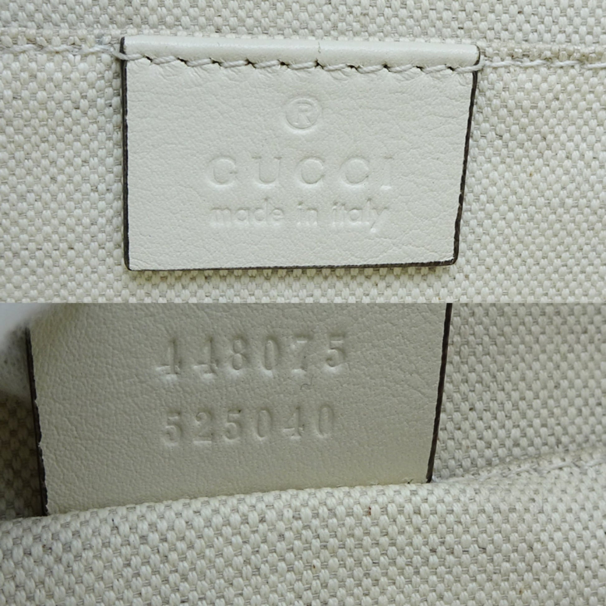 Gucci Black White Bamboo Leather Handbag