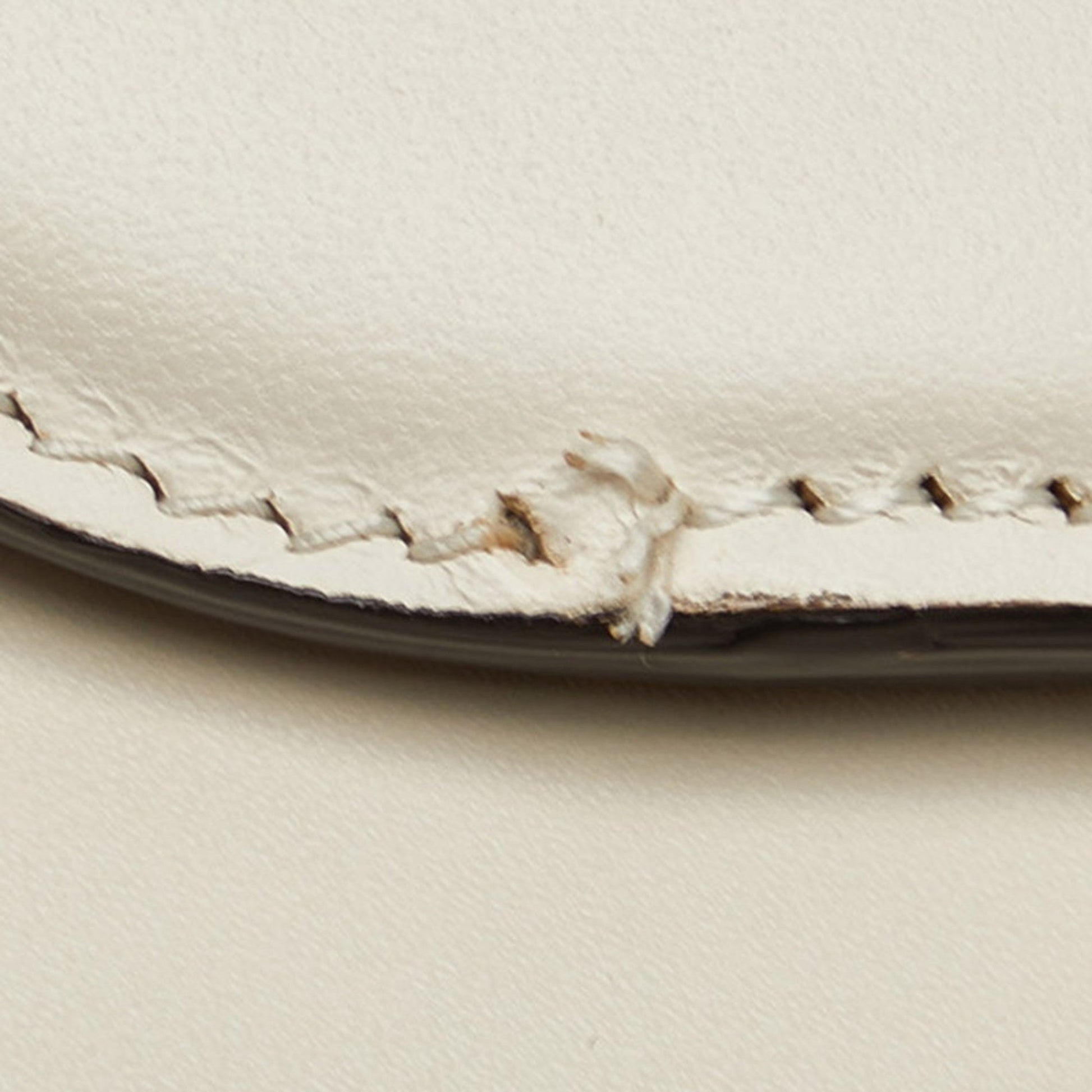 Gucci White Leather Shoulder Bag