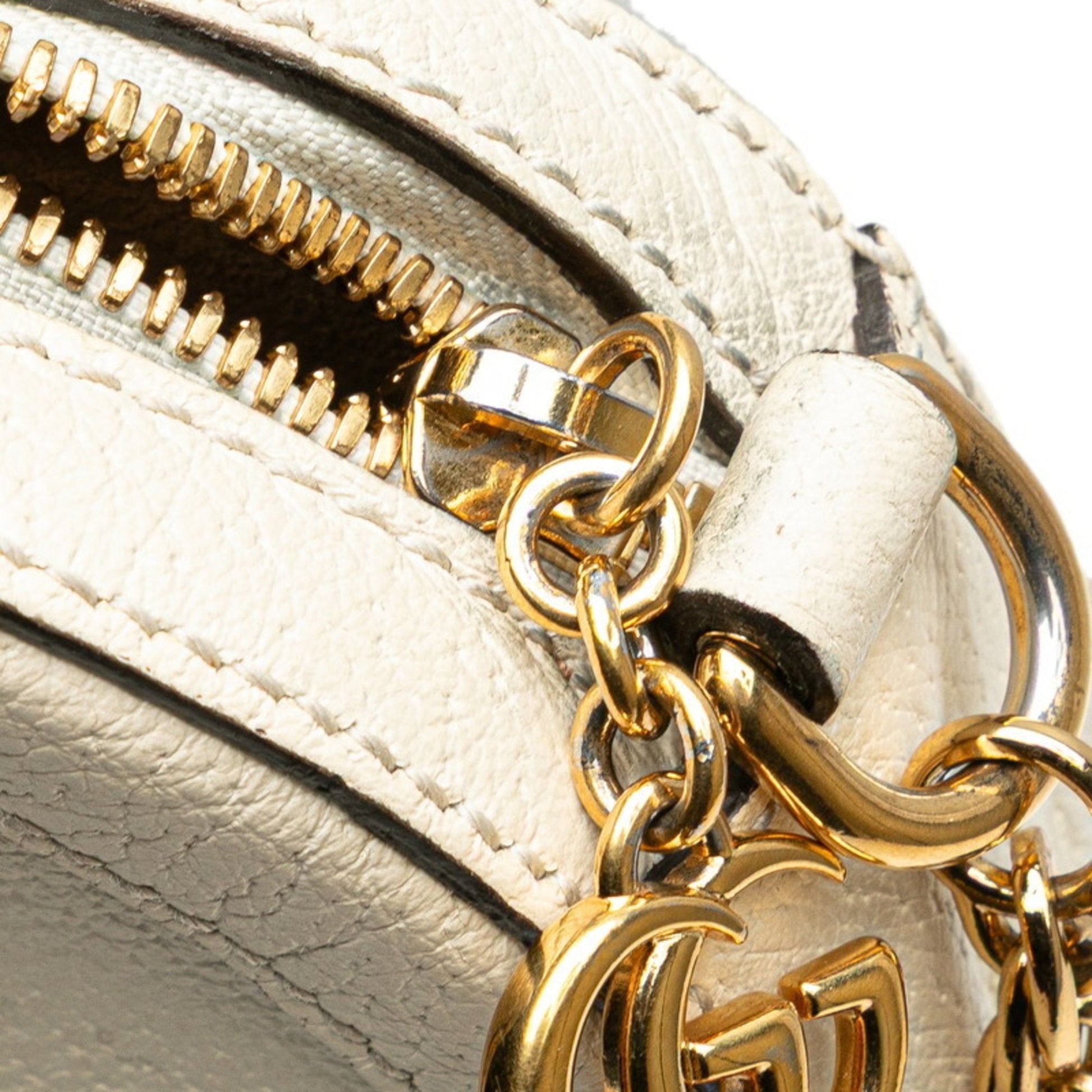 Gucci Ophidia Navy Red Color White Leather Shoulder Bag