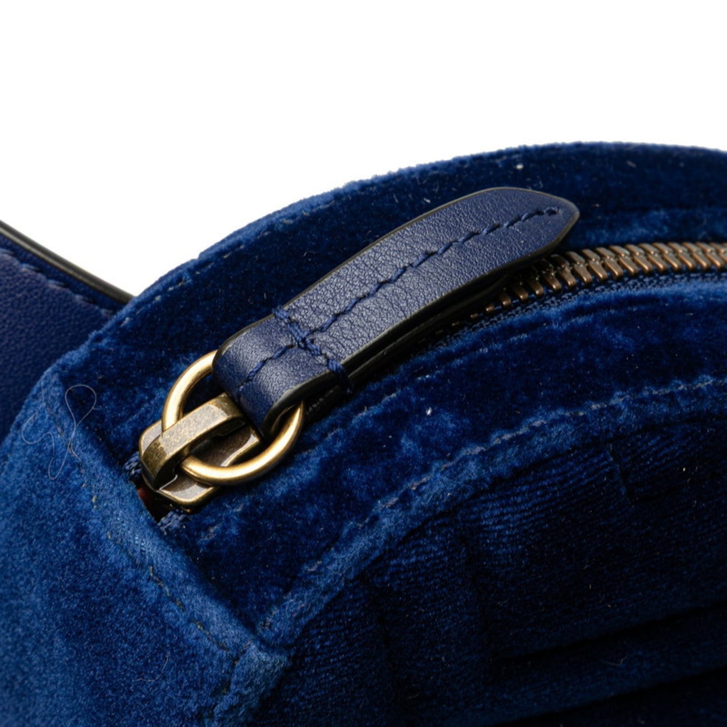 Gucci Gg Marmont Blue Leather Sling Bag