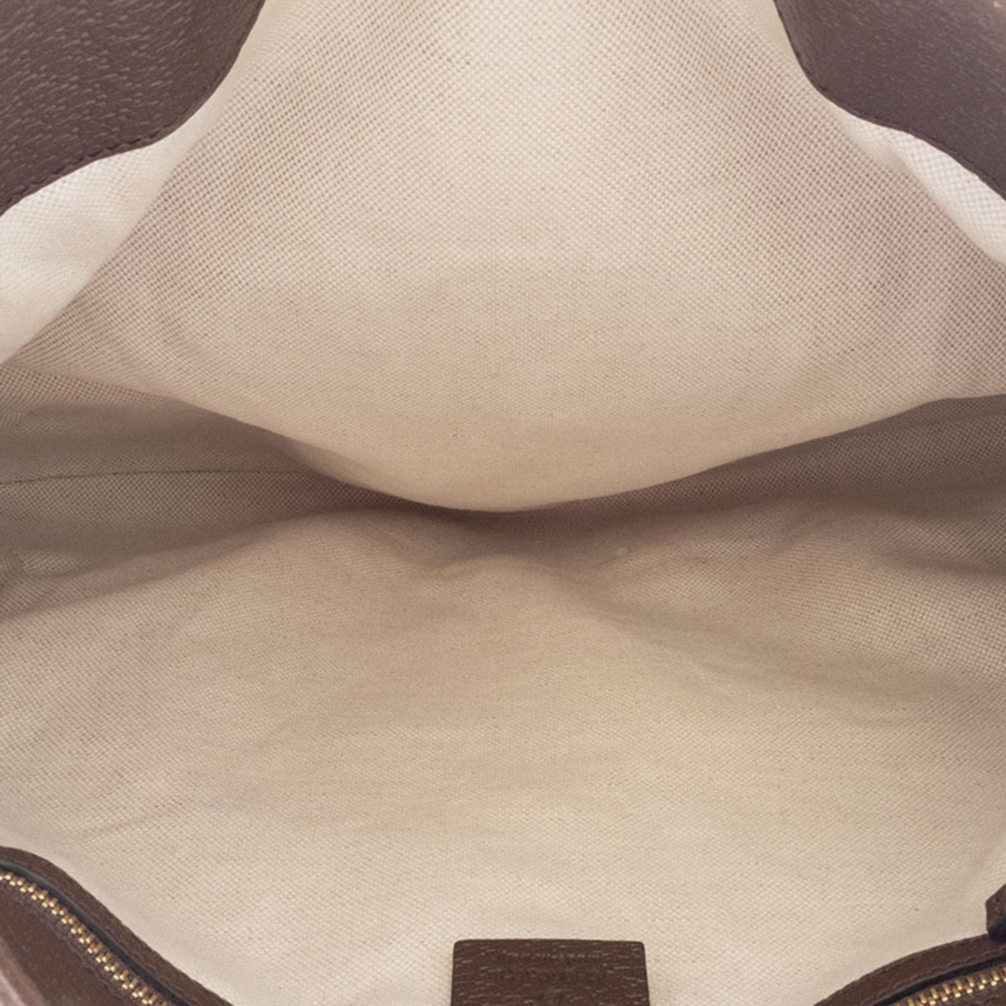 Gucci Beige Brown Gg Canvas Leather Shoulder Bag