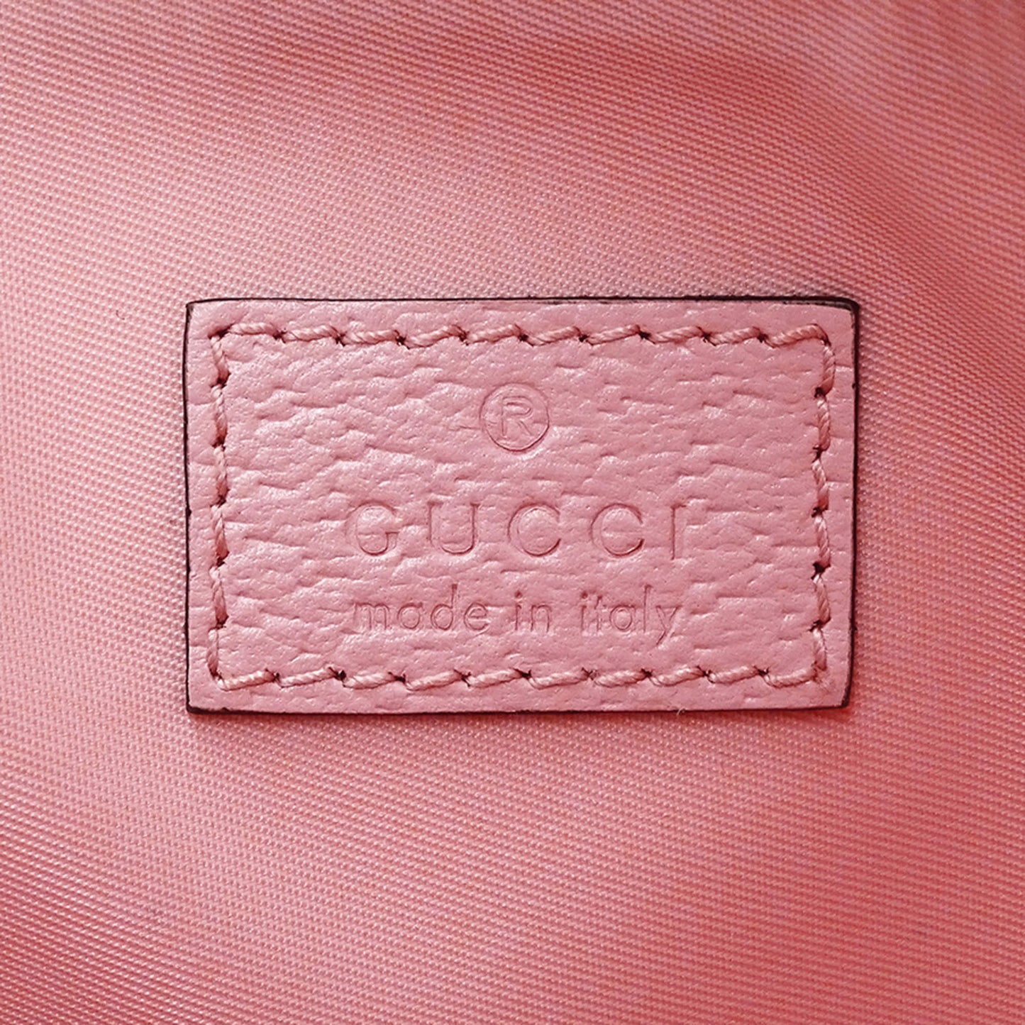 Gucci Pink Gg Supreme Pouch