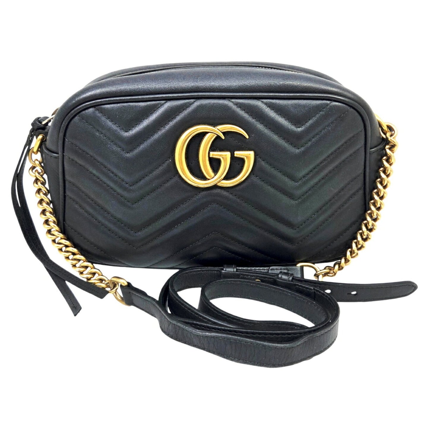 Gucci Black Leather Shoulder Bag