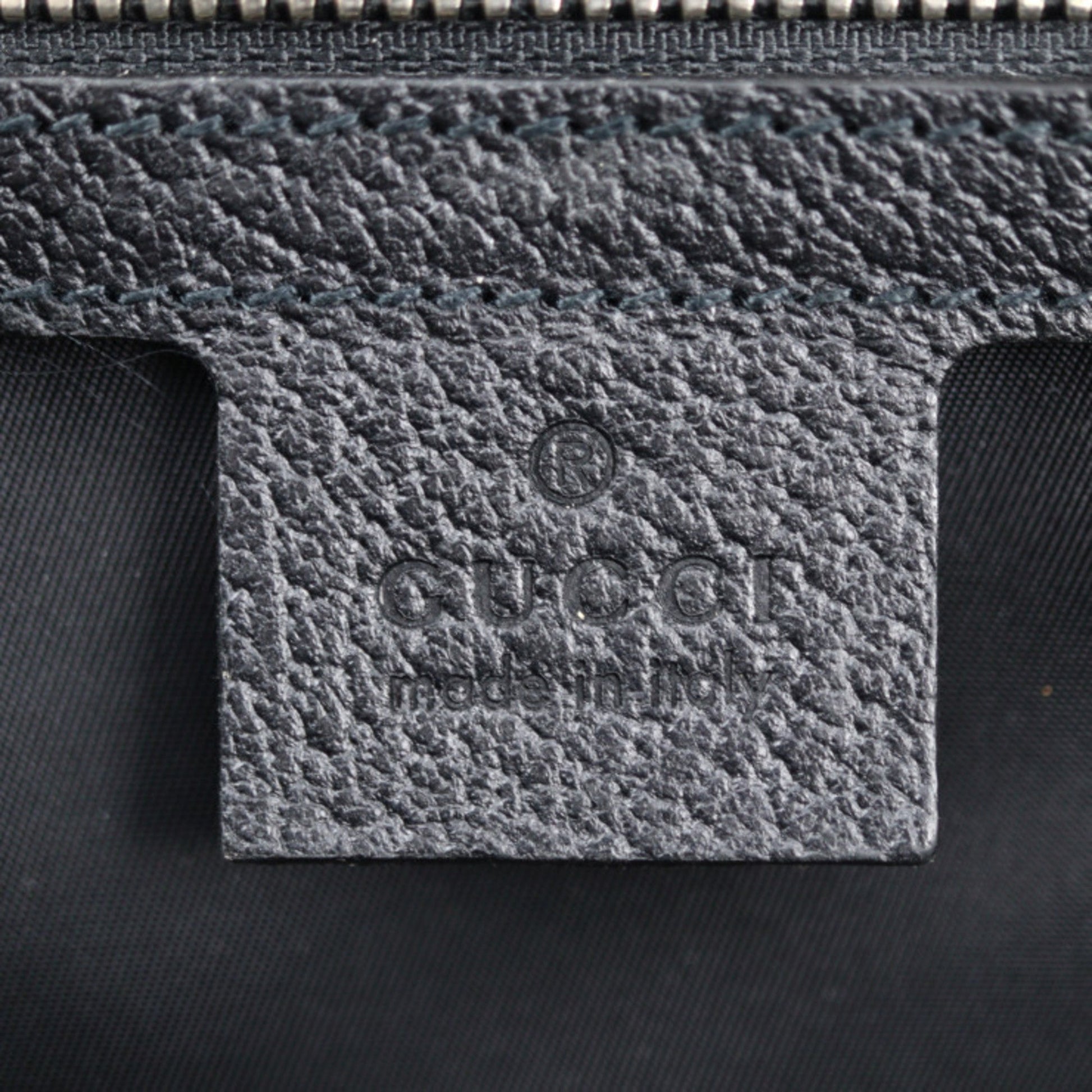 Gucci Black Nylon Leather Handbag Shoulder Bag