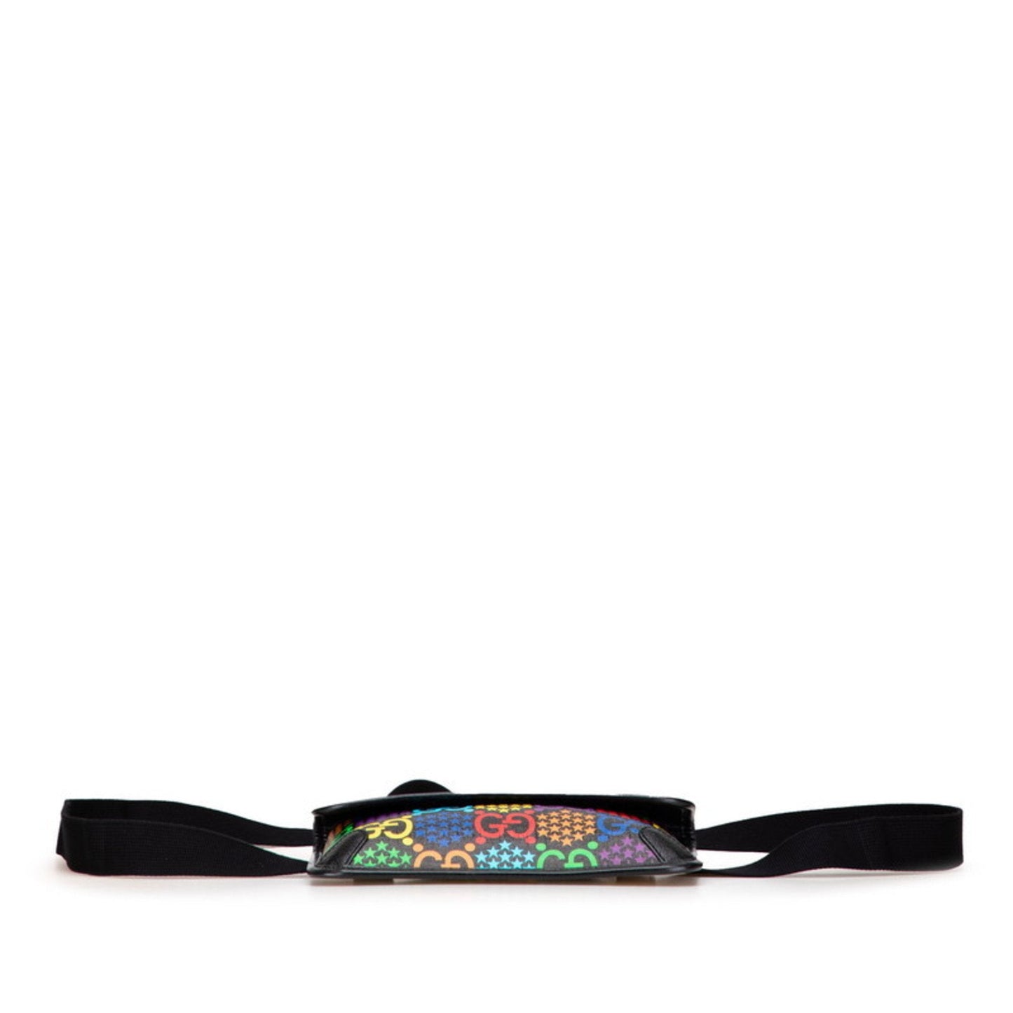 Gucci Black Multi-Color Pvc Leather Fanny Pack
