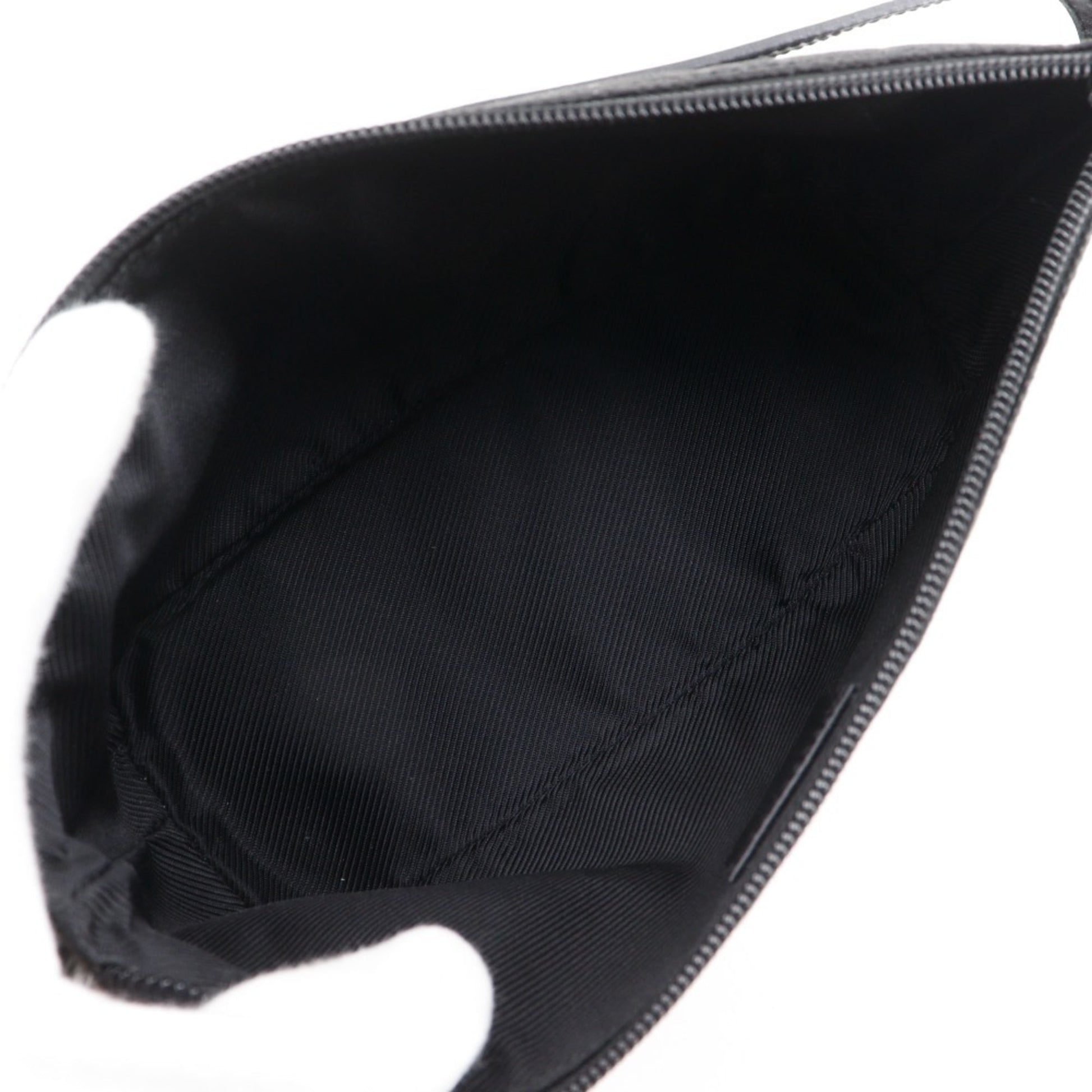 Gucci Black Gg Canvas Pouch