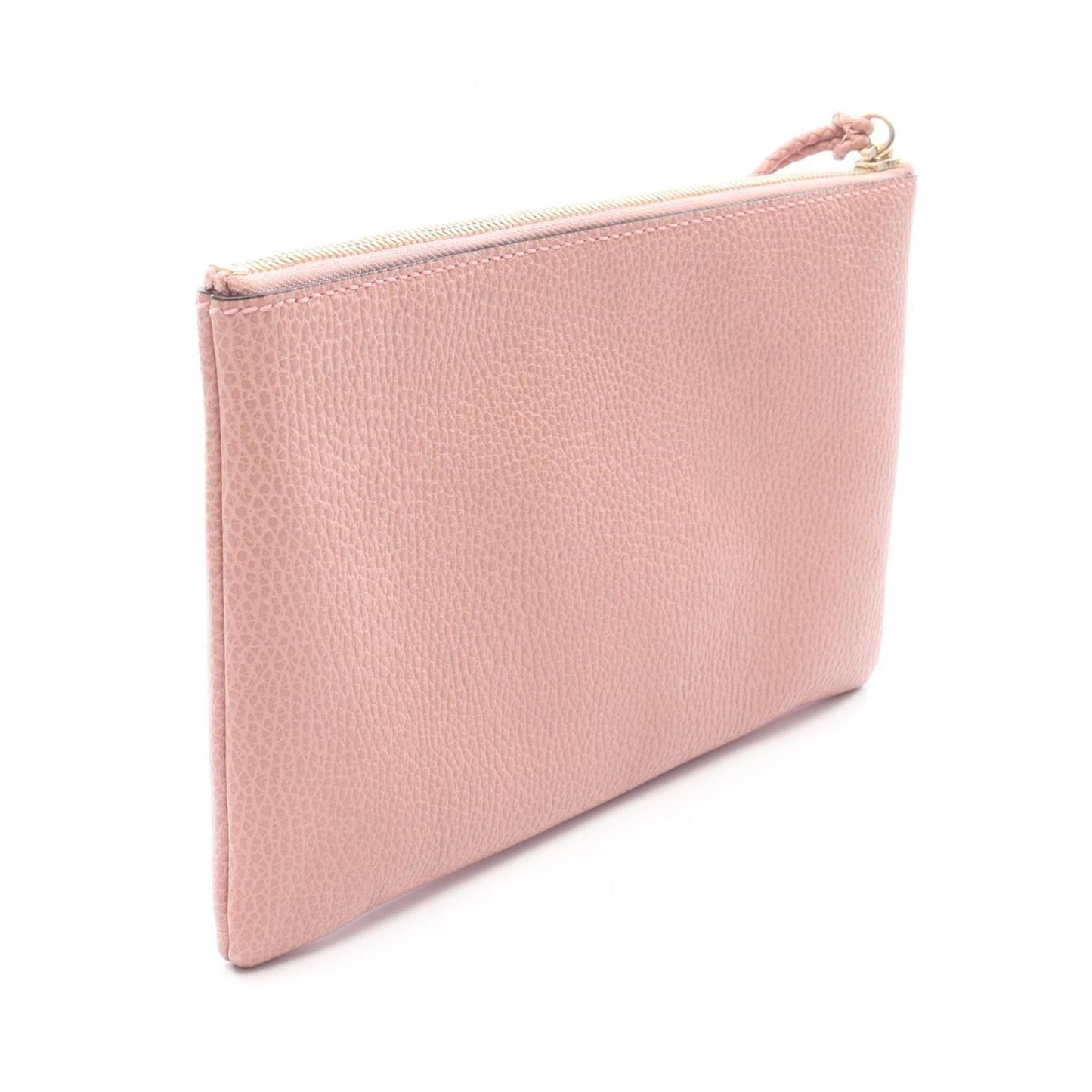 Gucci Pink Leather Clutch Bag