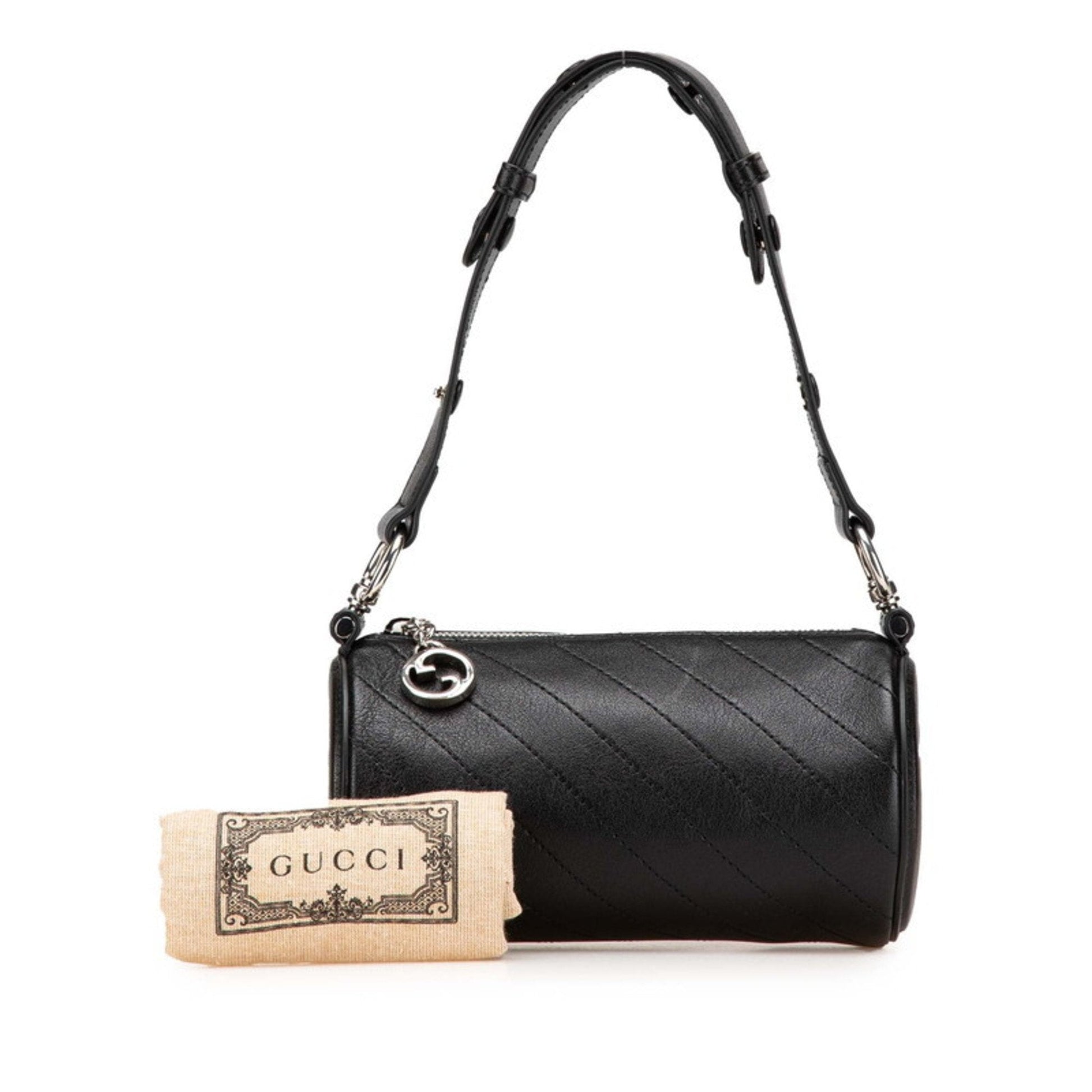 Gucci Black Leather Shoulder Bag