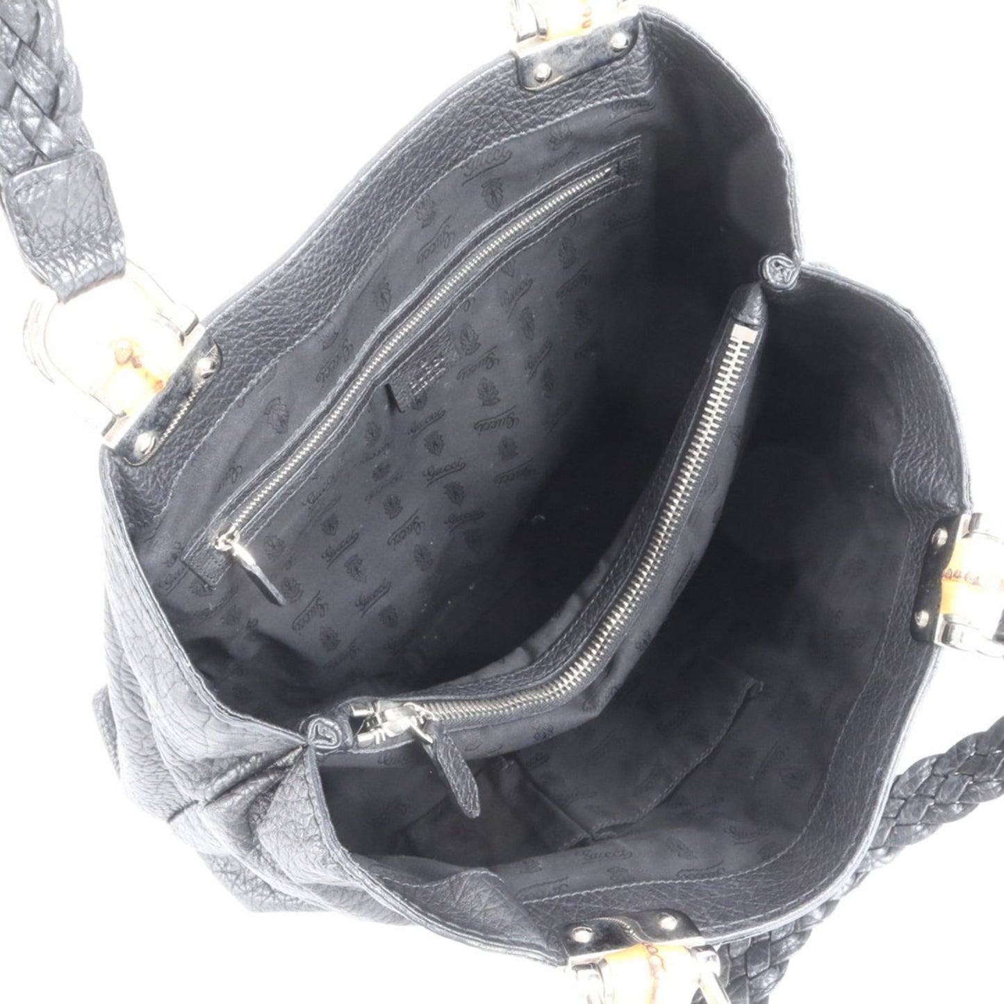 Gucci Black Leather Tote Bag