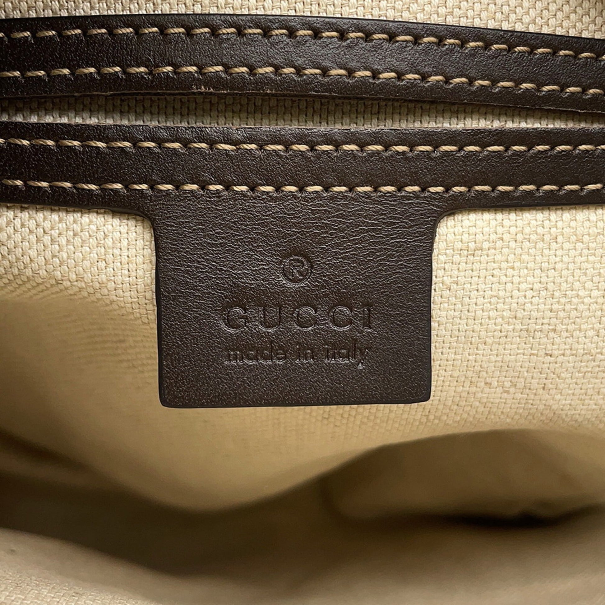 Gucci Brown Gg Supreme Leather Shoulder Bag