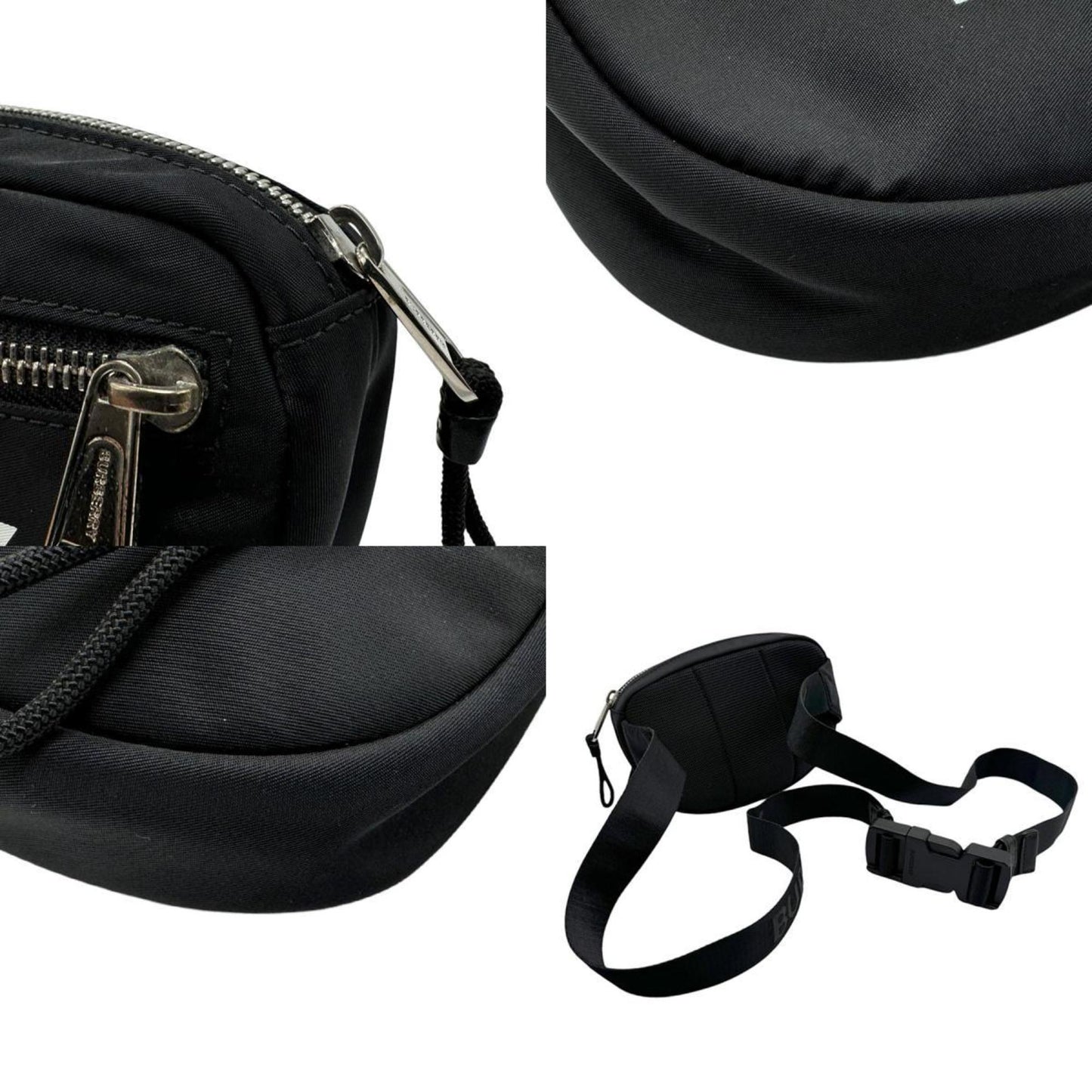 Burberry Fanny Pack Sling Bag Nylon Black Crossbody Bag
