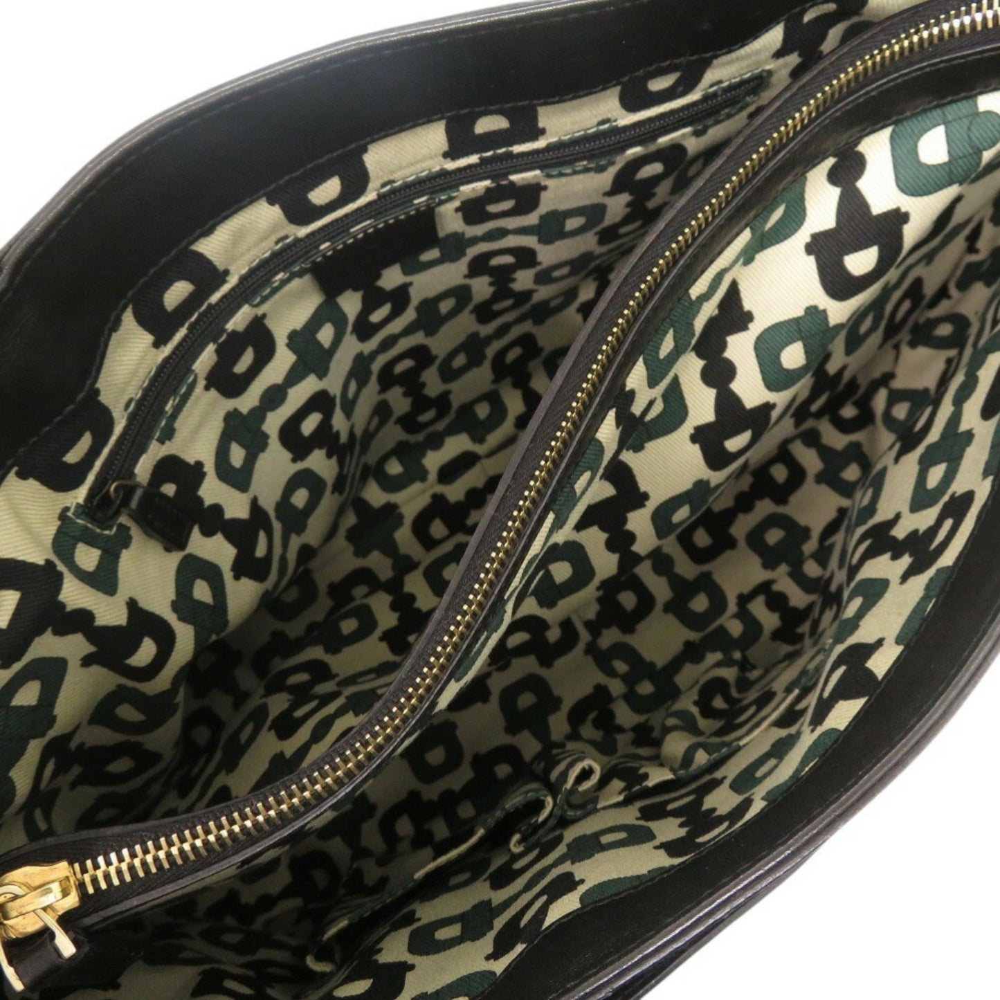 Gucci Black Leather Handbag Tote Bag