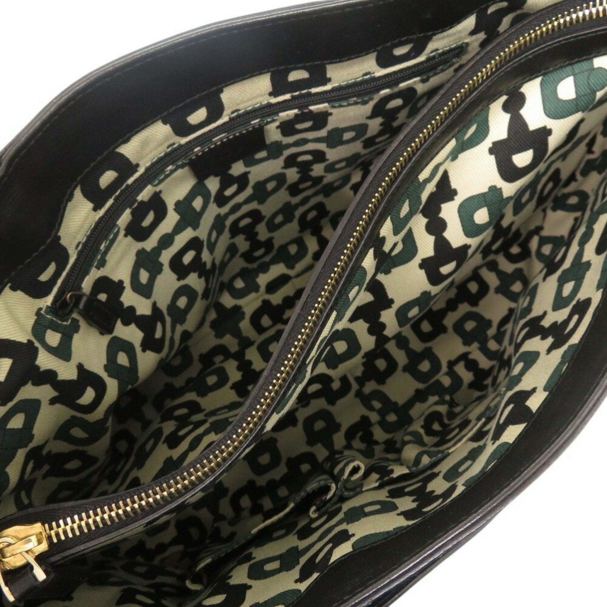 Gucci Black Leather Handbag Tote Bag