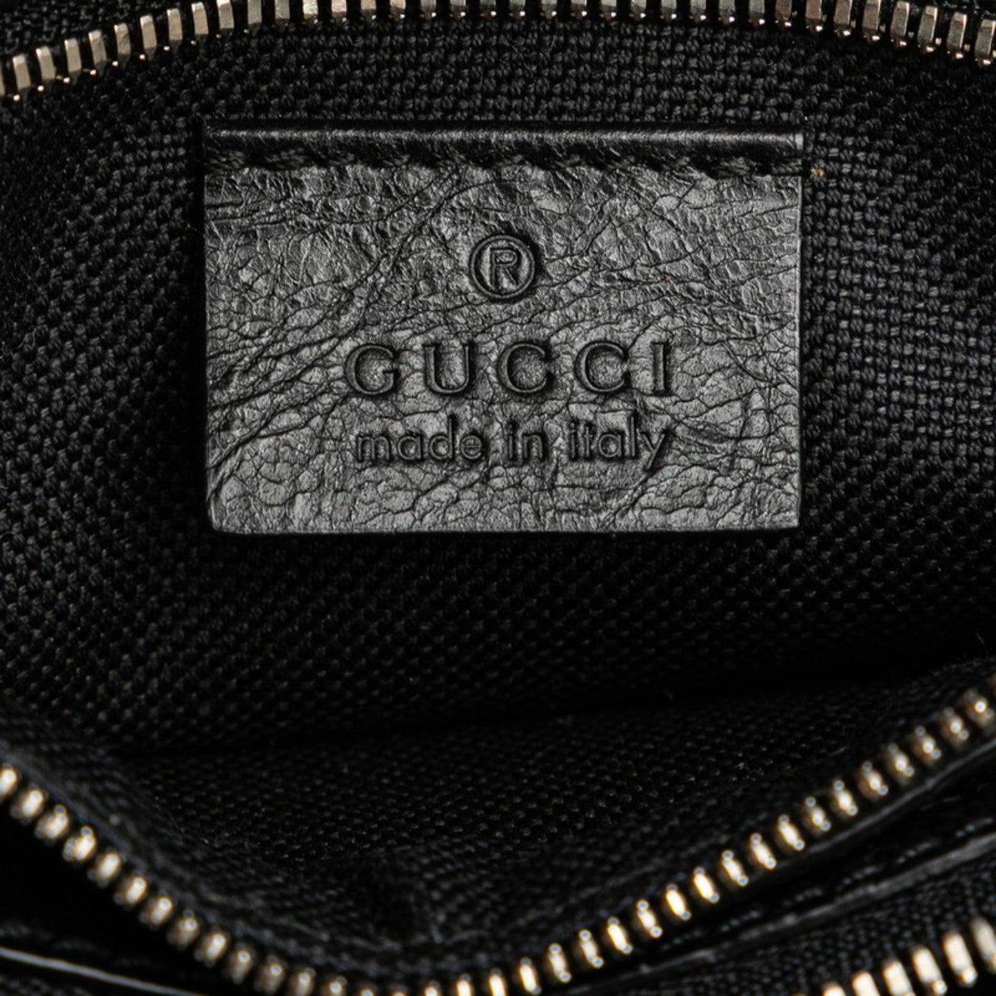 Gucci Black Leather Fanny Pack