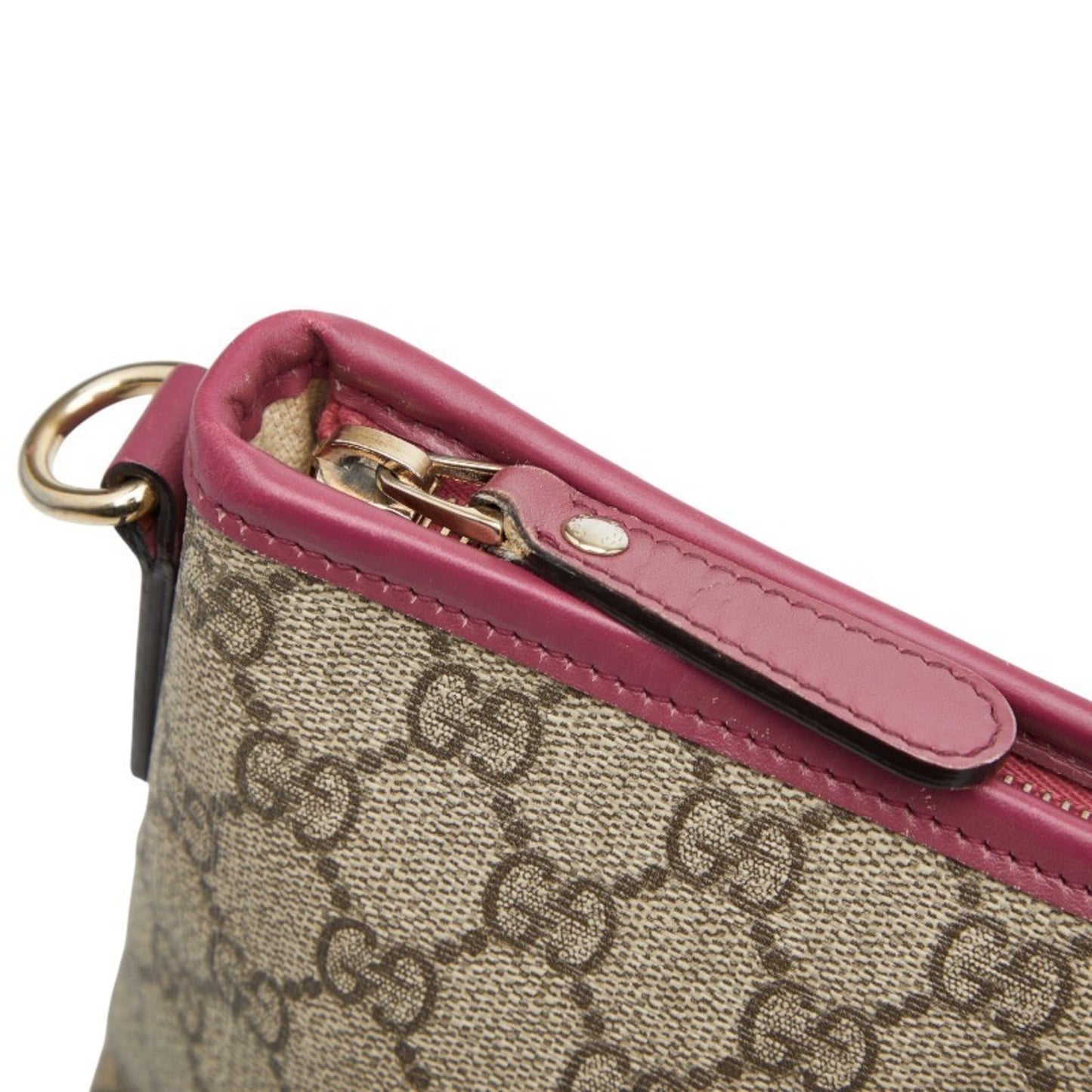 Gucci Green Canvas Leather Shoulder Bag Tote Bag