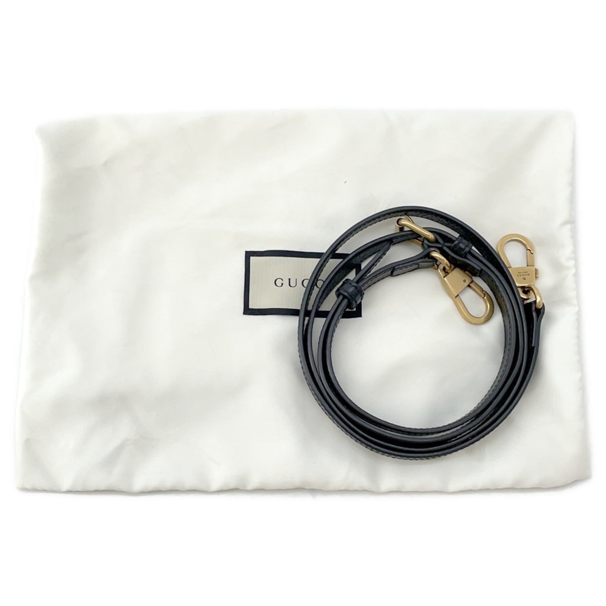 Gucci Black Leather Handbag Shoulder Bag