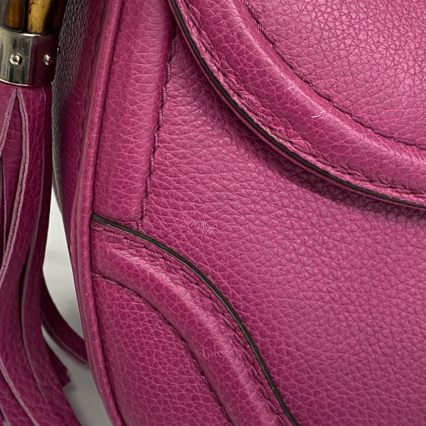 Gucci Purple Leather Handbag