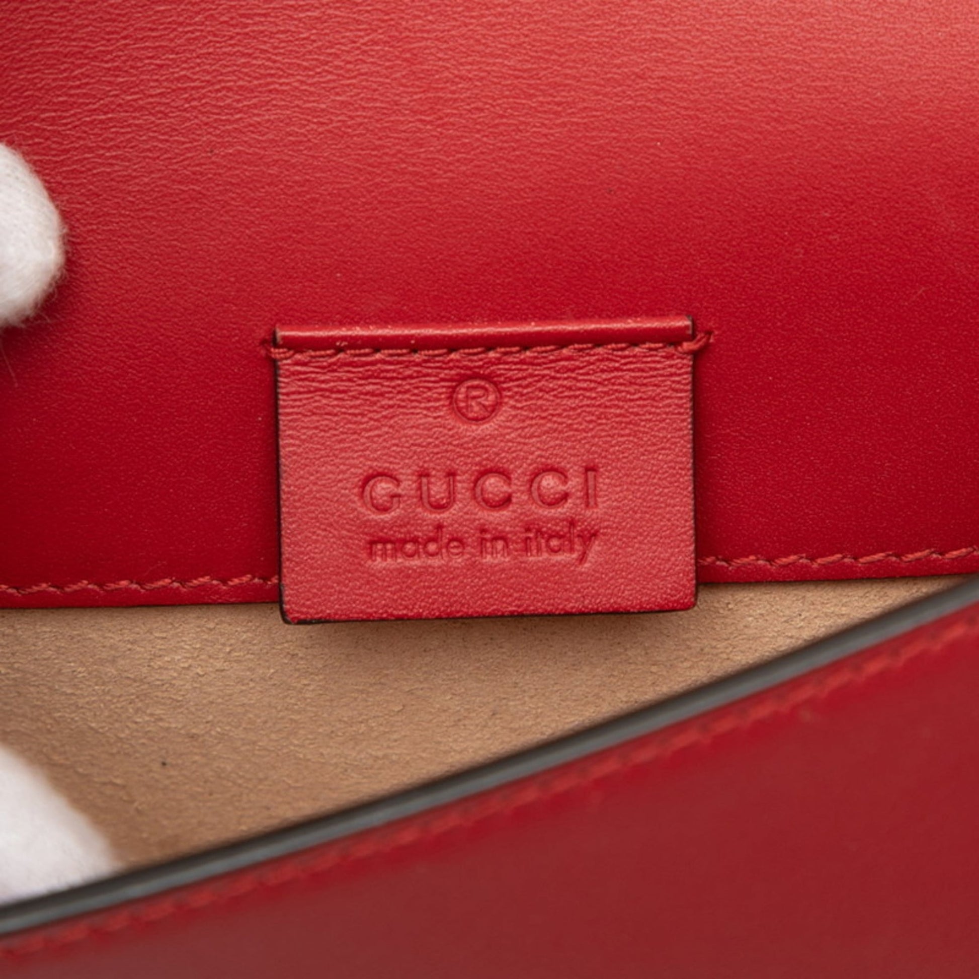 Gucci Multi-Color Red Color Leather Shoulder Bag