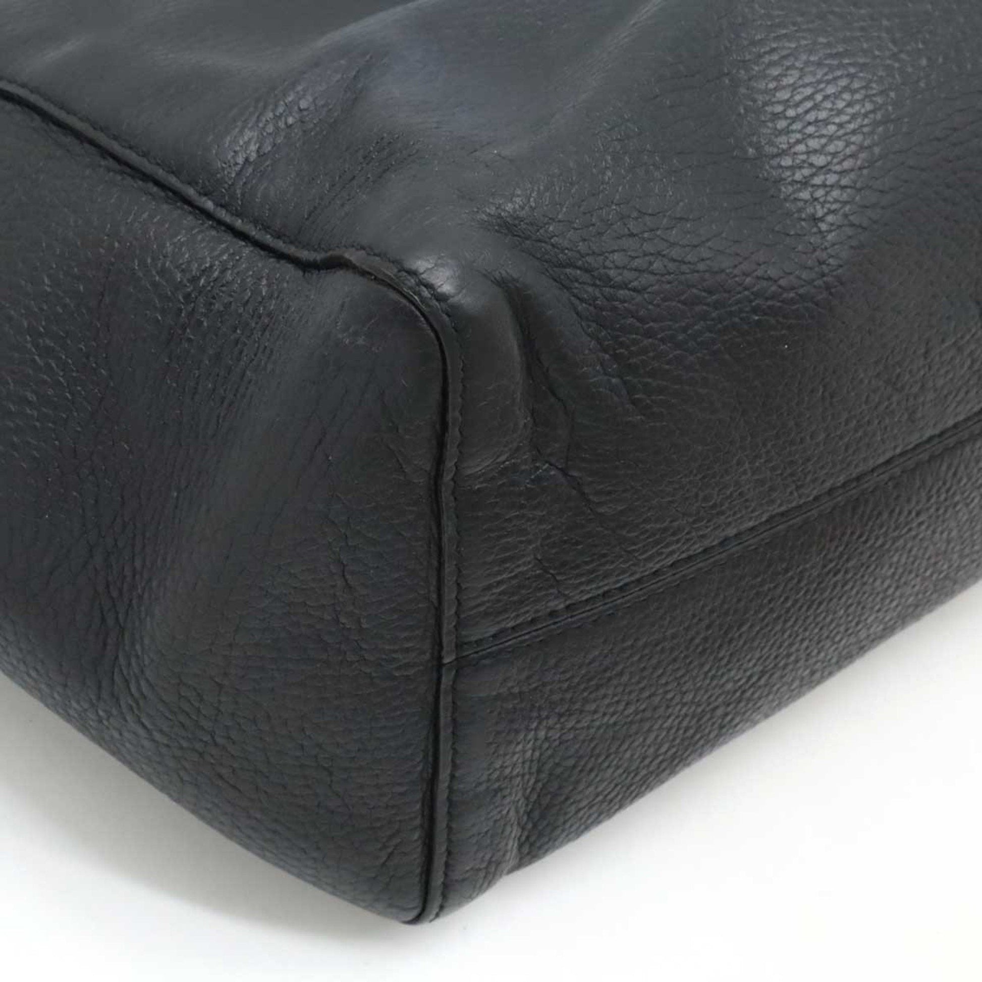 Gucci Gucci Swing Black Leather Shoulder Bag Tote Bag
