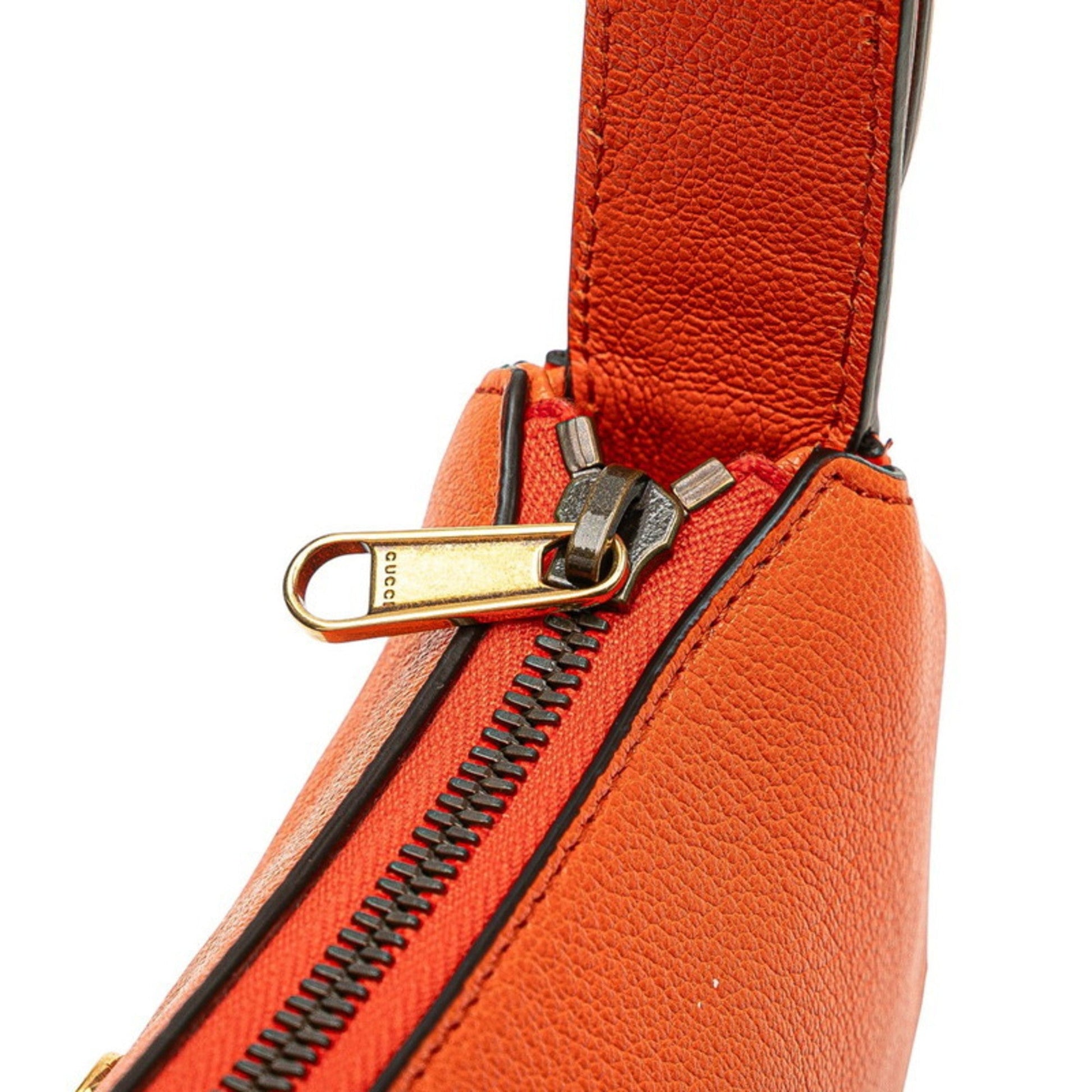 Gucci Gg Marmont Orange Leather Handbag Shoulder Bag