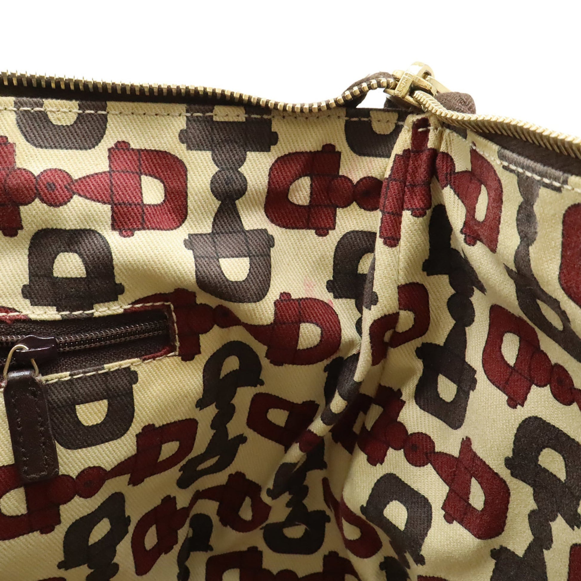 Gucci Brown Dark Brown Gg Leather Leather Shoulder Bag Tote Bag