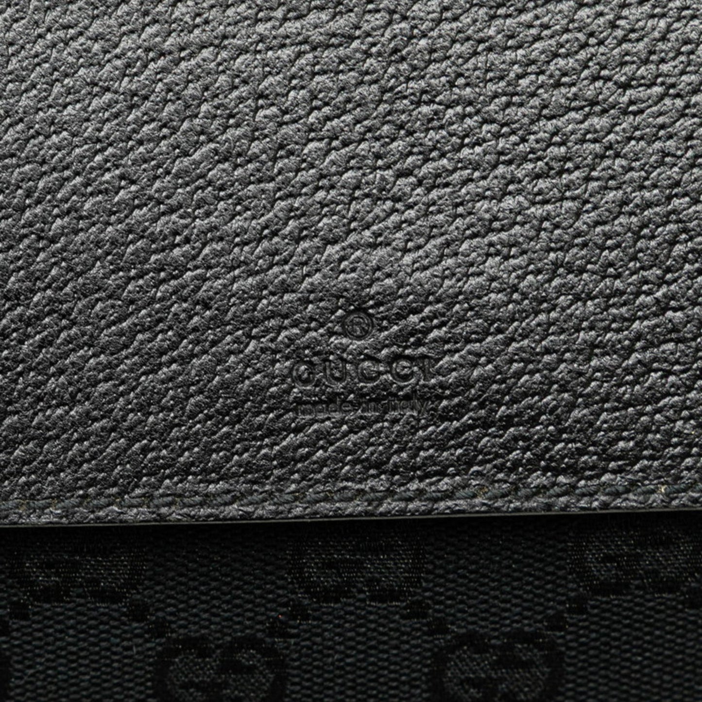 Gucci Black Canvas Leather Fanny Pack