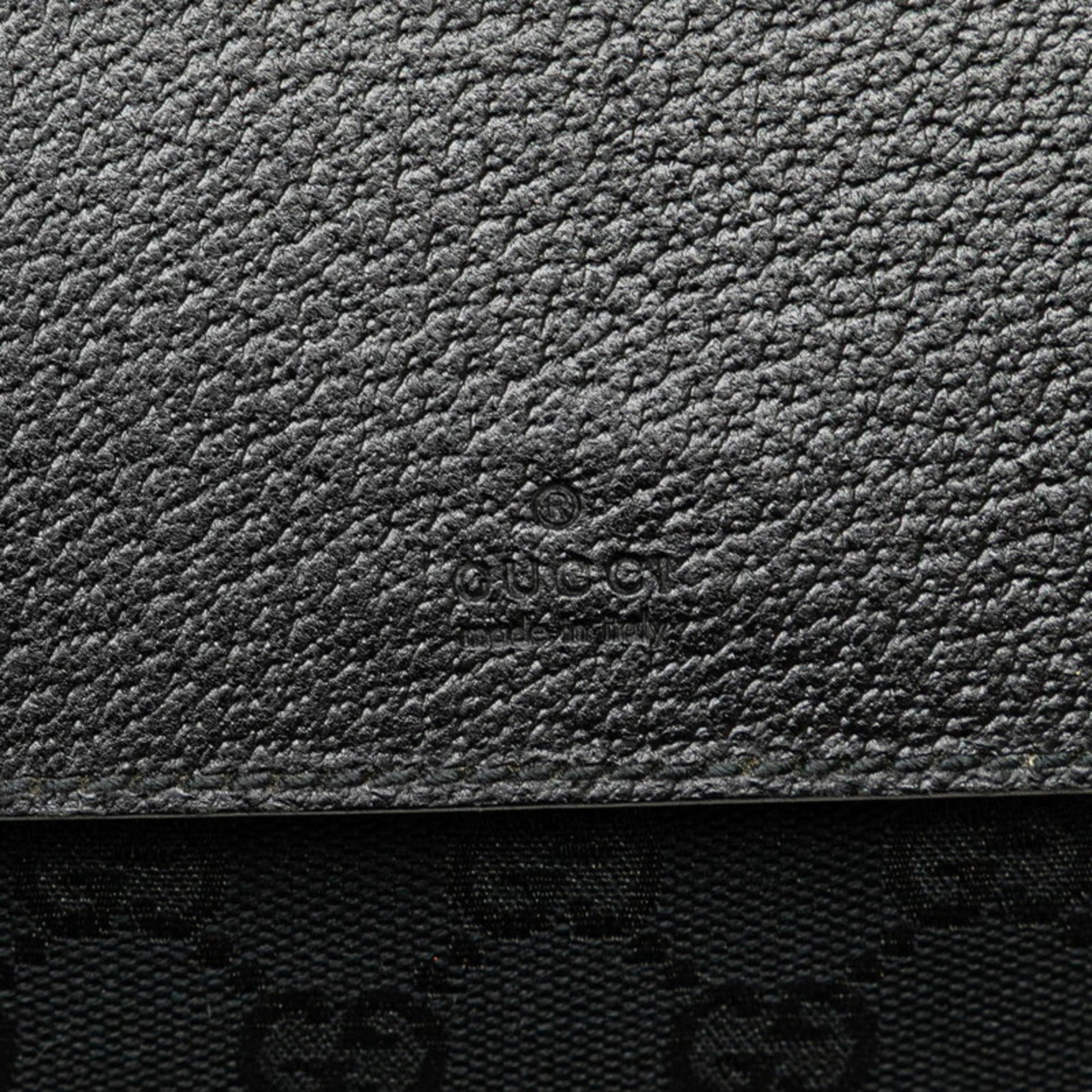 Gucci Black Canvas Leather Fanny Pack