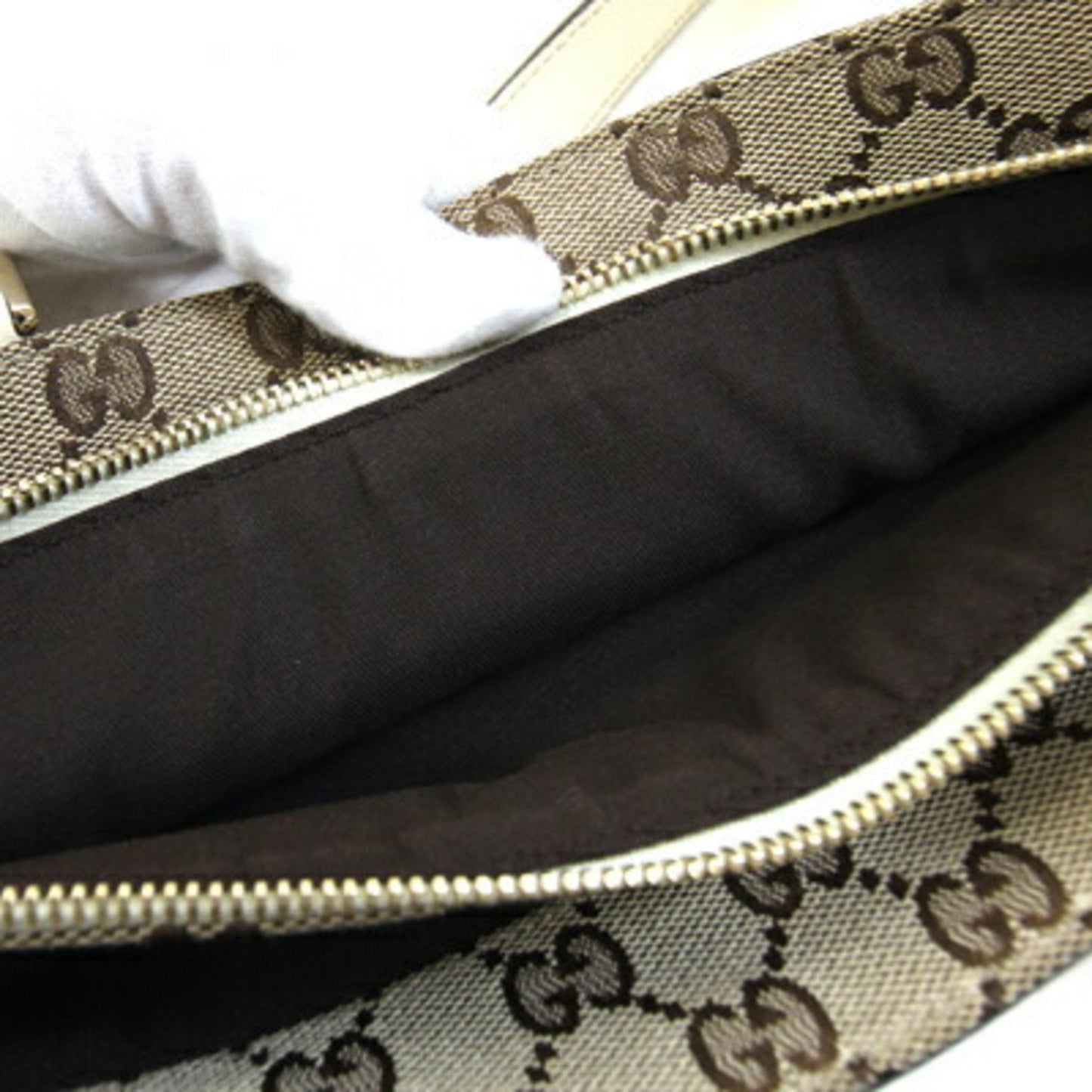 Gucci Abbey Ivory Leather Tote Bag
