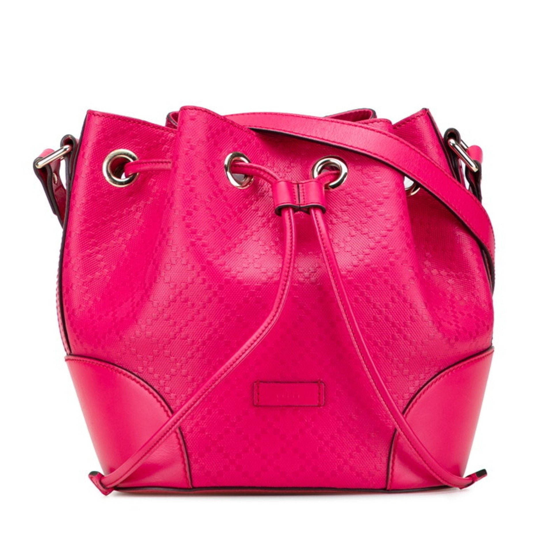 Gucci Diamante Pink Leather Shoulder Bag