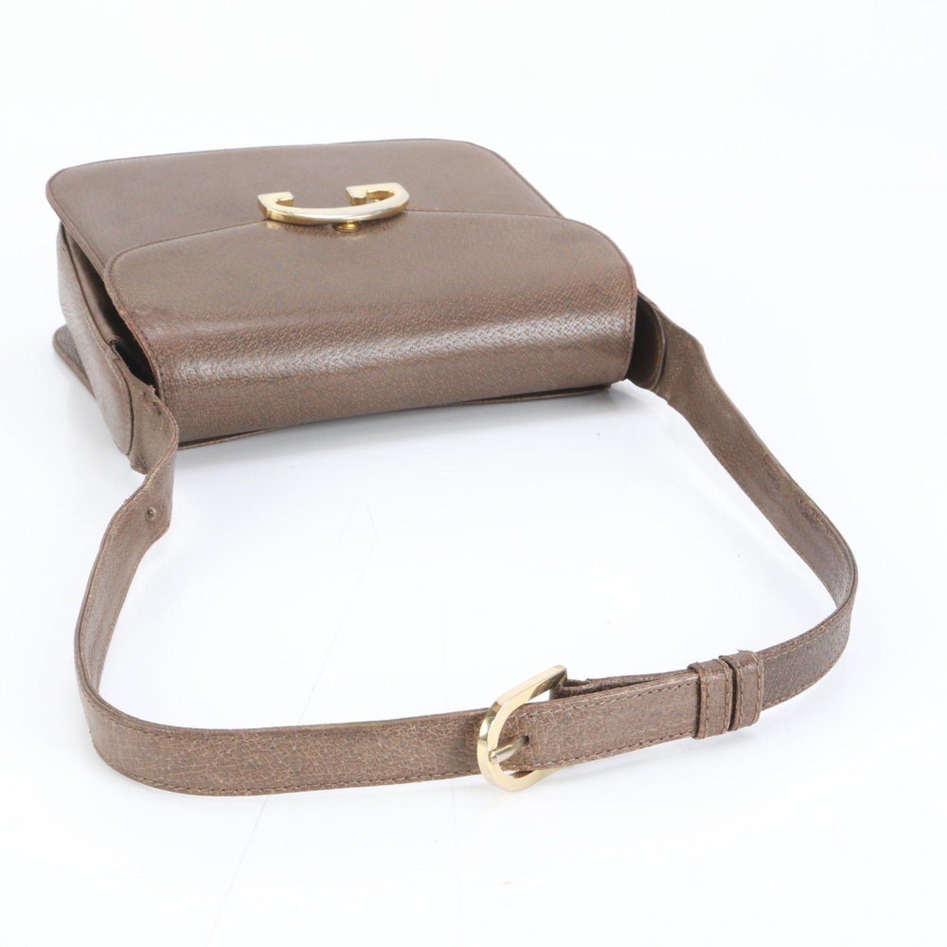 Gucci Brown Leather Shoulder Bag